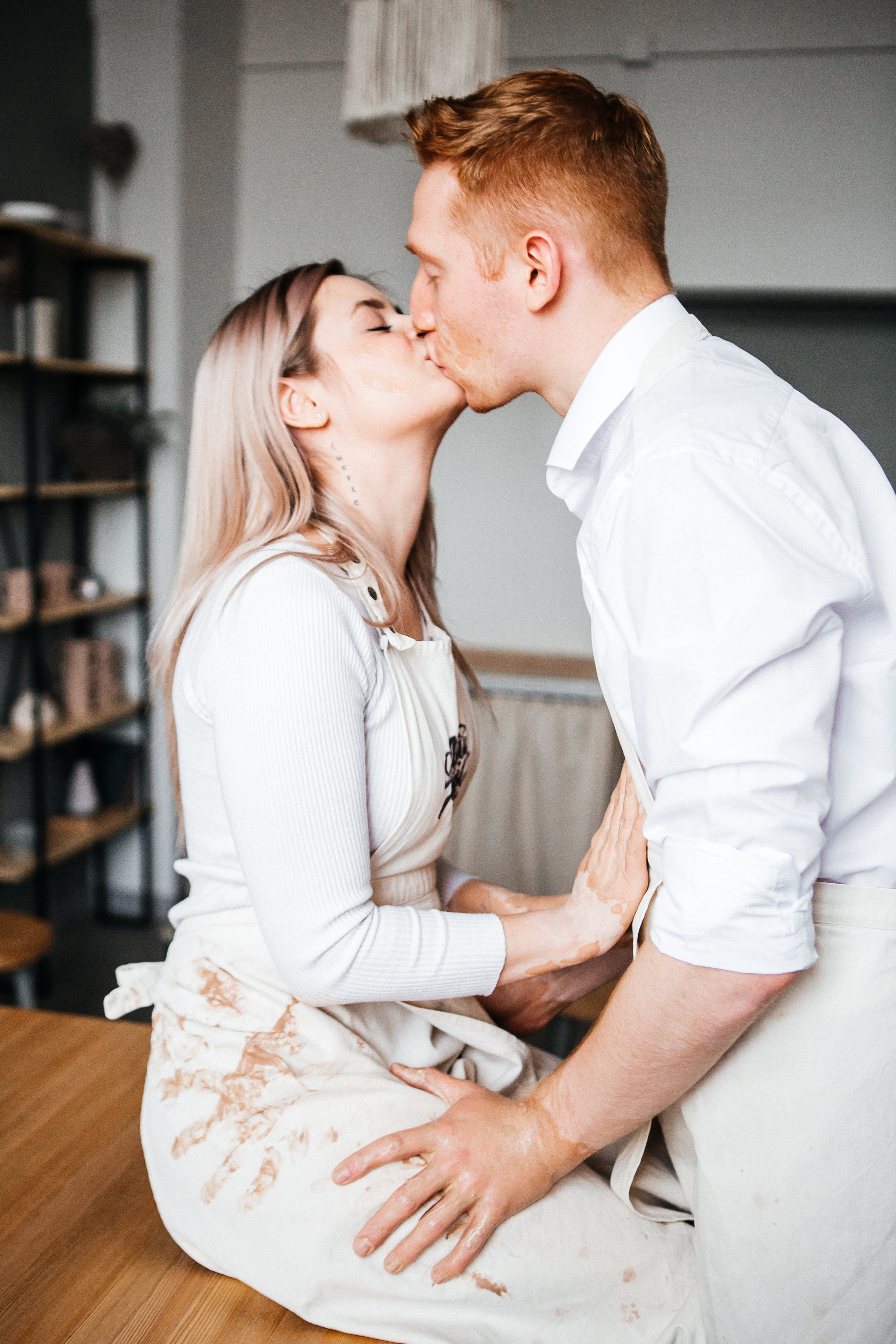 Кристина и Артем. Съемка в гончарной студии. Семейный фотограф в Калининграде Анастасия Юрина