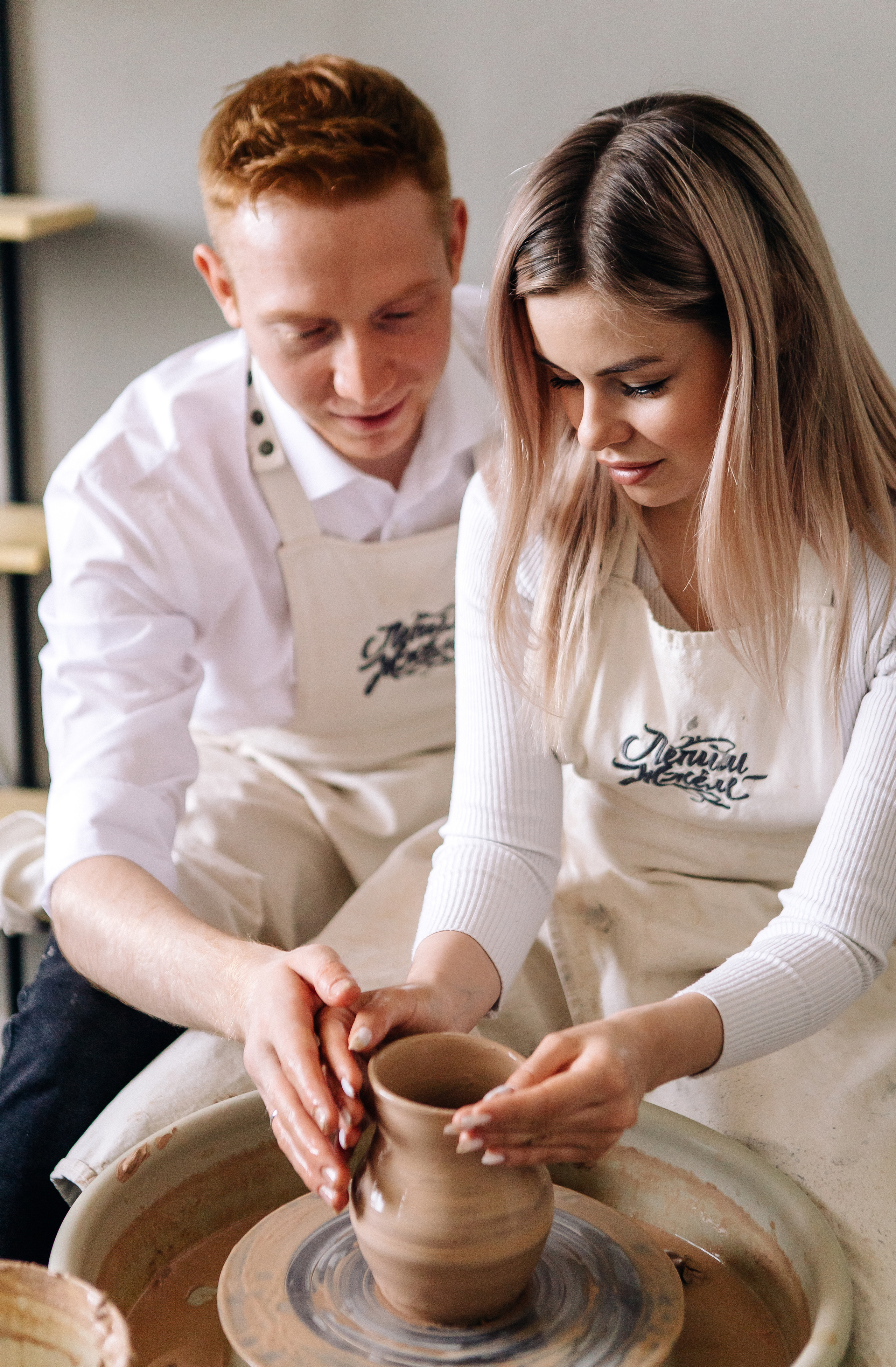 Кристина и Артем. Съемка в гончарной студии. Семейный фотограф в Калининграде Анастасия Юрина