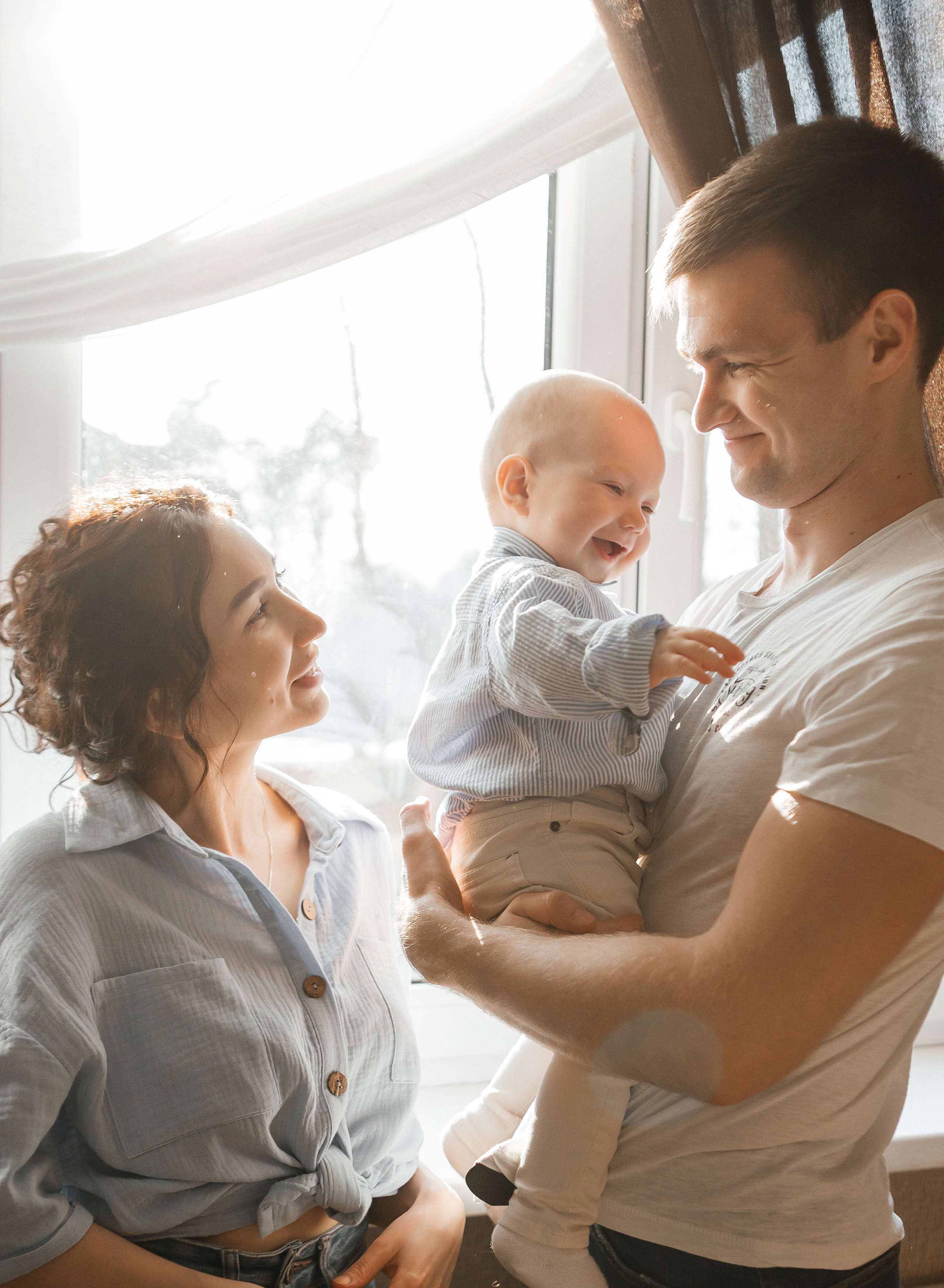 Максим, Ира и Миша. Домашняя фотосессия. Семейный фотограф в Калининграде Анастасия Юрина