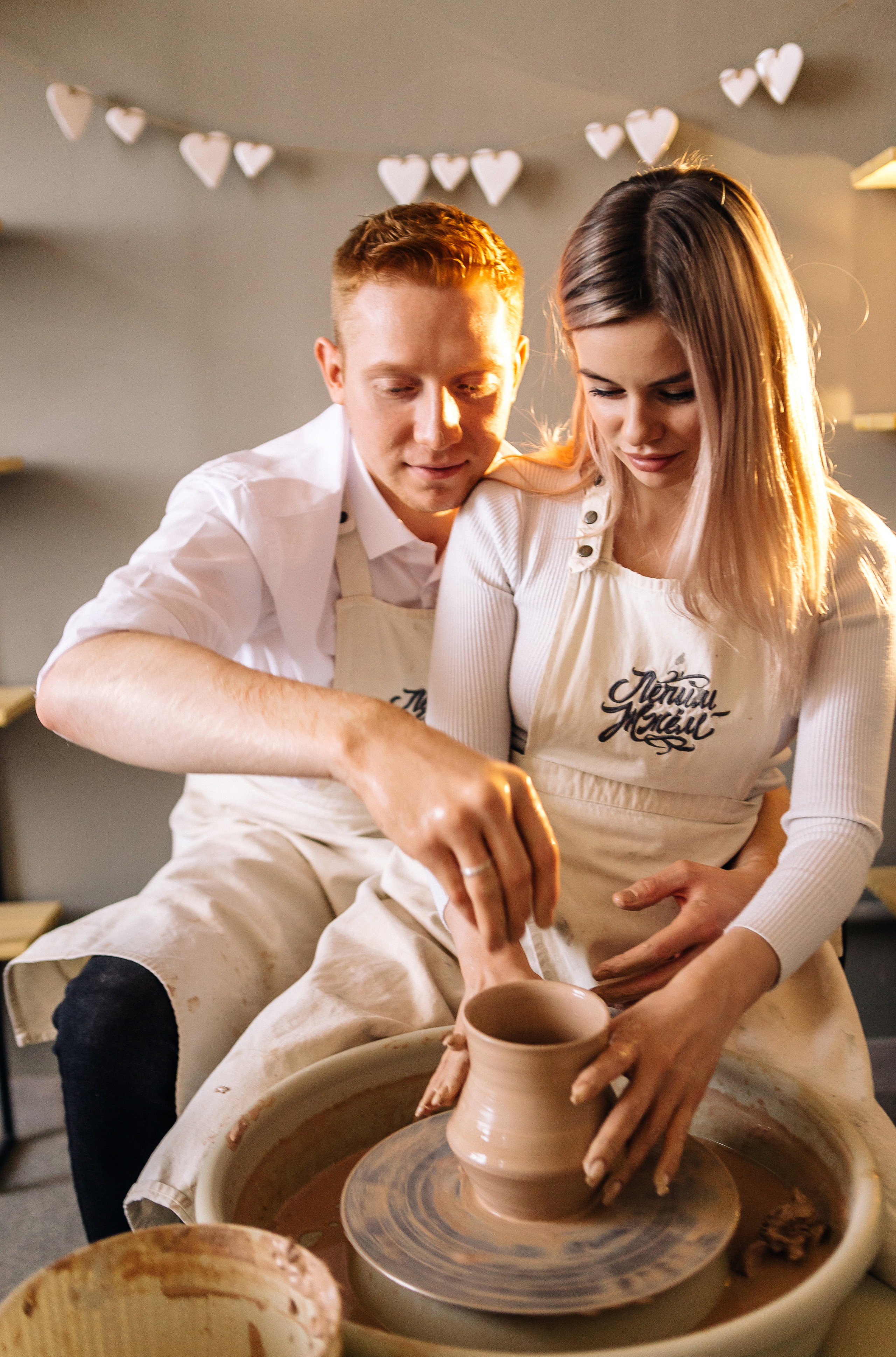 Кристина и Артем. Съемка в гончарной студии. Семейный фотограф в Калининграде Анастасия Юрина