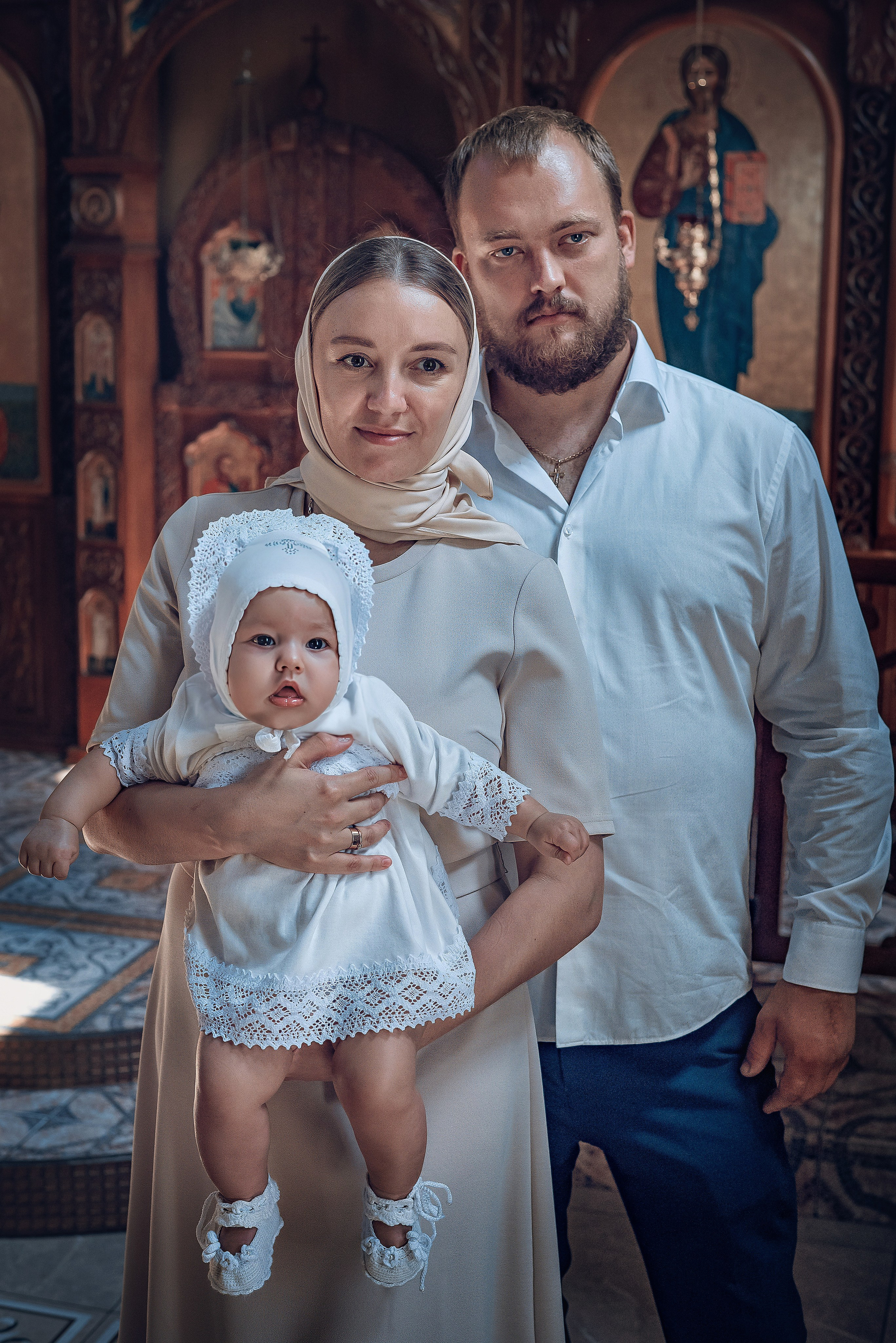 Съемка таинства крещения в Красноярске. Фотографы крещения/венчания  Красноярск Татьяна и Вячеслав Переваловы