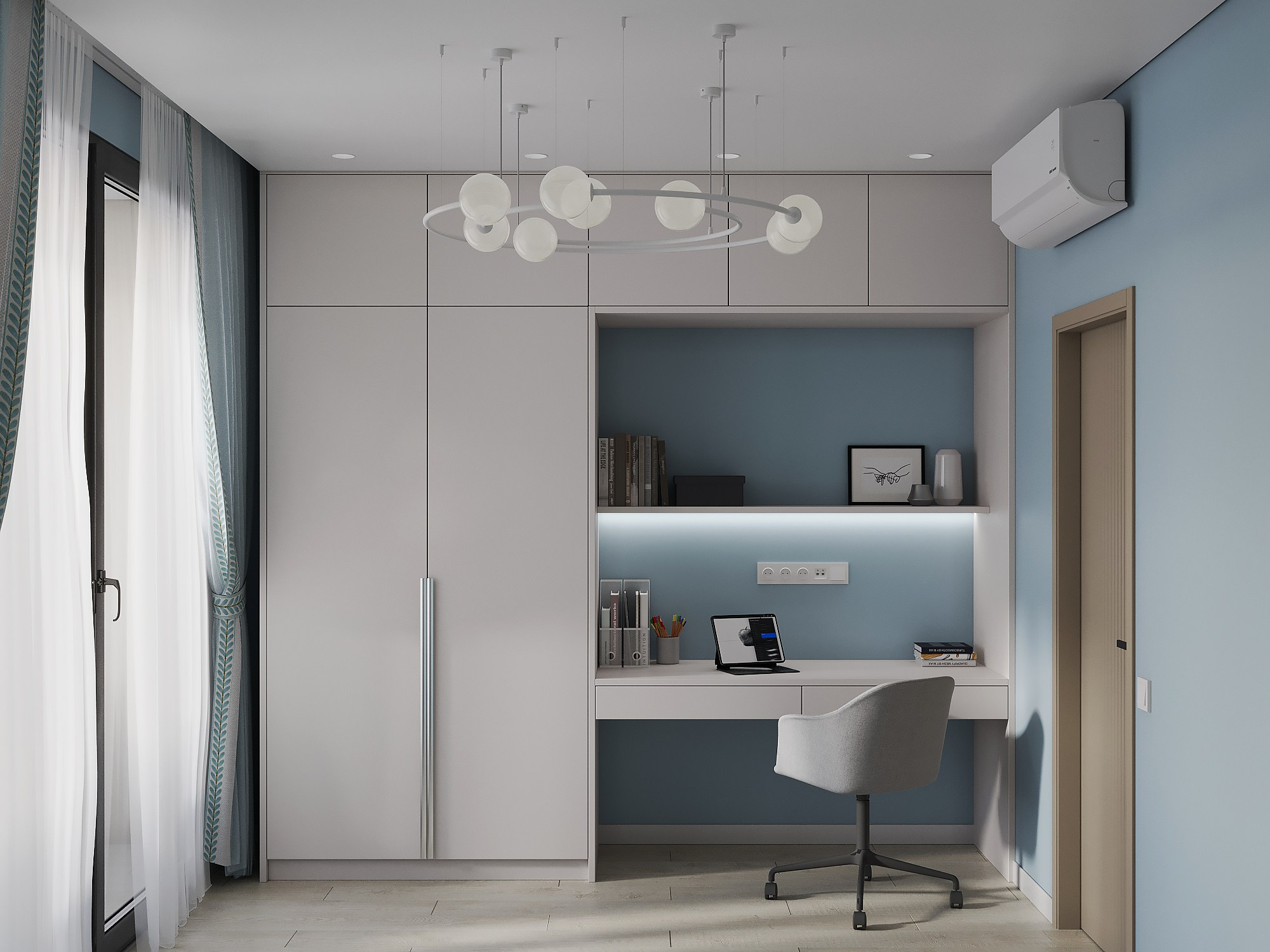 Спальня младшей дочери. 3D-дизайнер Кристина Пуляевская