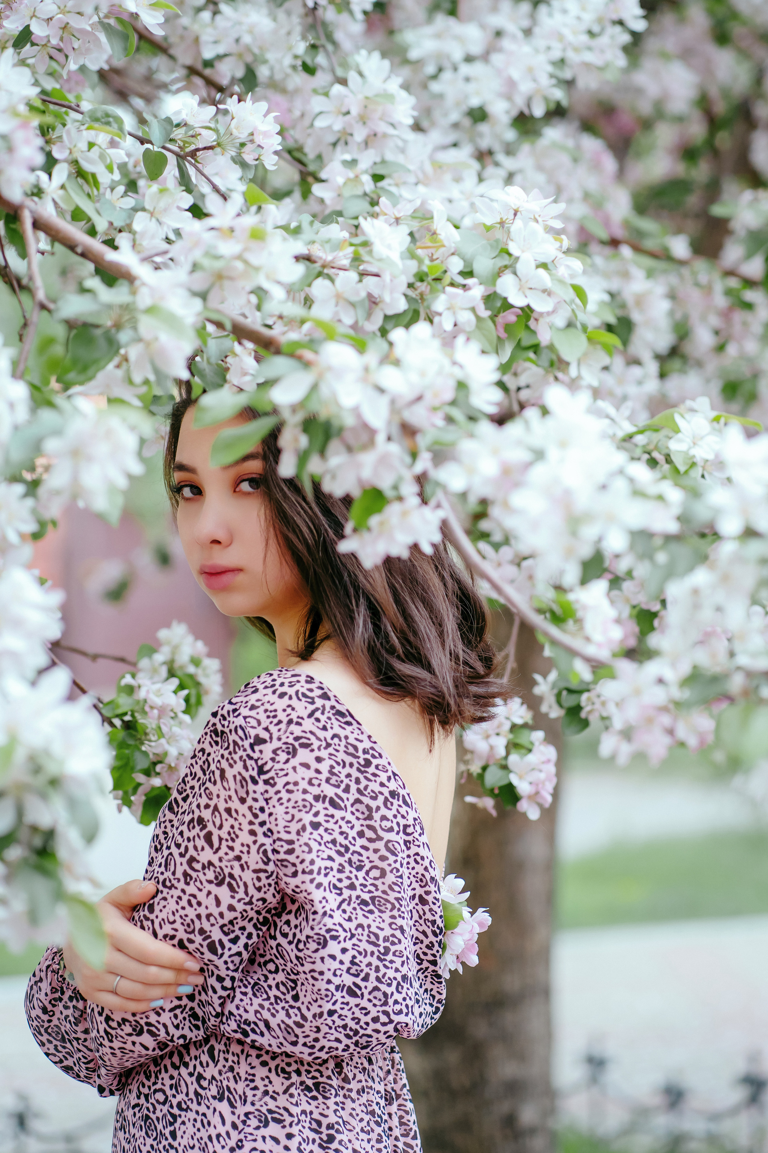 Фотосессия в цветущем саду. Фотограф Ким Наталья в Красноярске