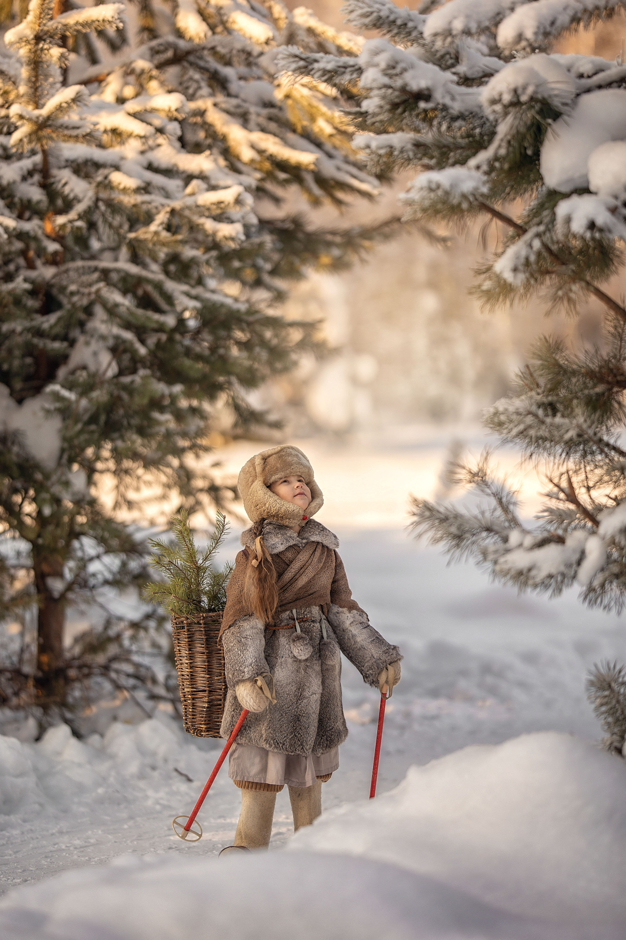 В лес за хворостом. Елена Чернигина семейный и детский фотограф в Нижнем Новгороде и Бор