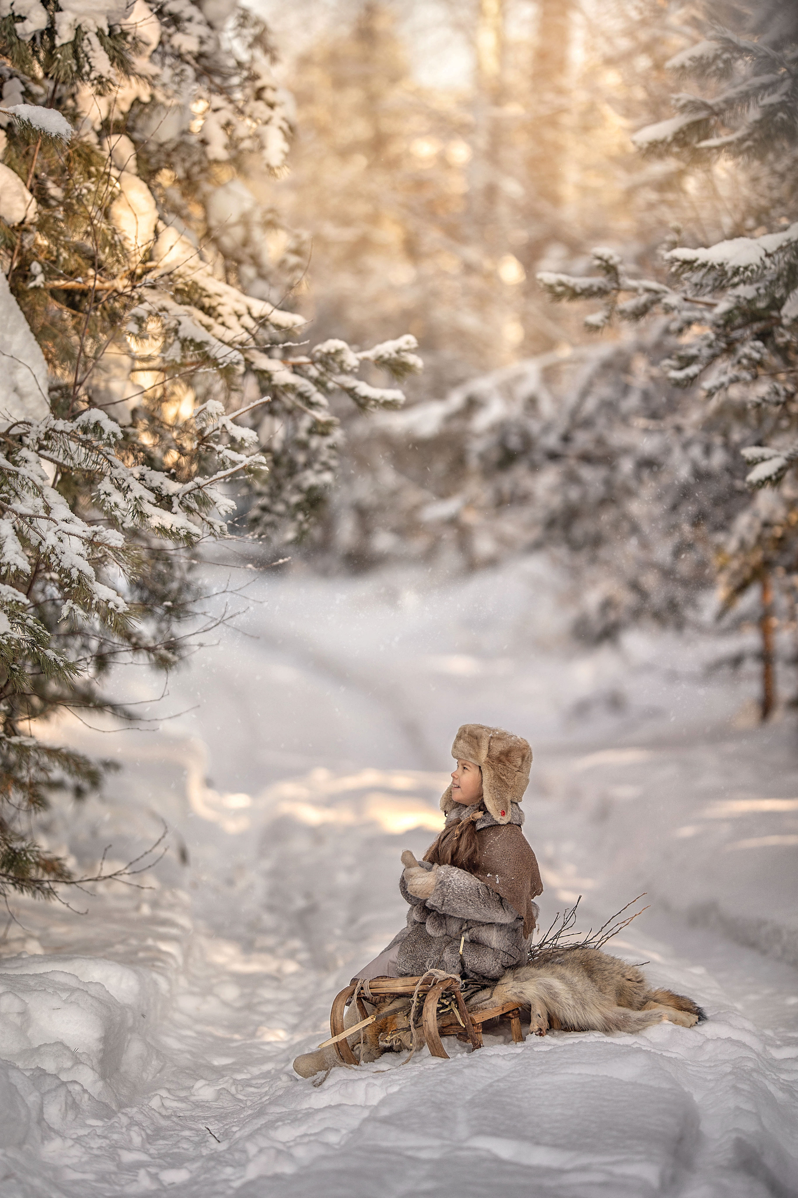 В лес за хворостом. Елена Чернигина семейный и детский фотограф в Нижнем Новгороде и Бор