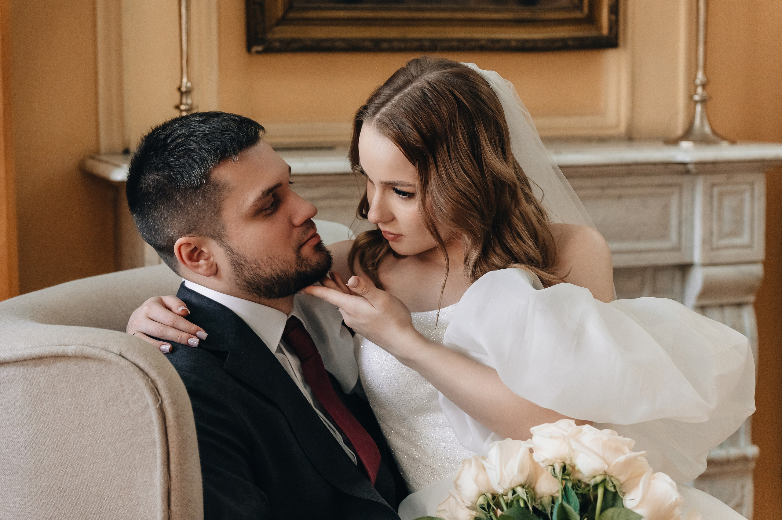 Свадебная фотосессия в библиотеке им. Пушкина. Портретный фотограф Москва Светлана Кашура