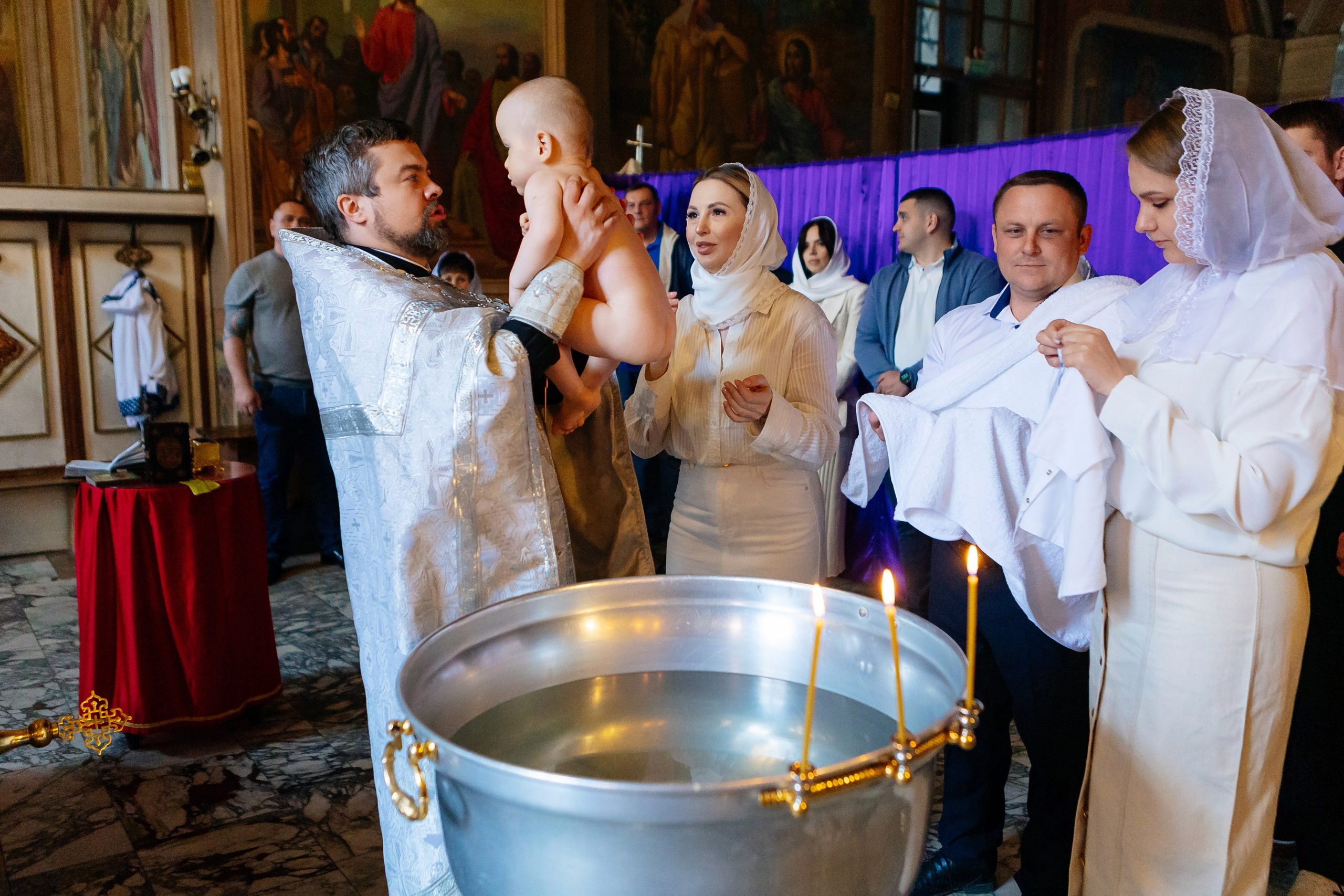 Крещение Даниила. Семейный и детский фотограф в Москве Александра Мак