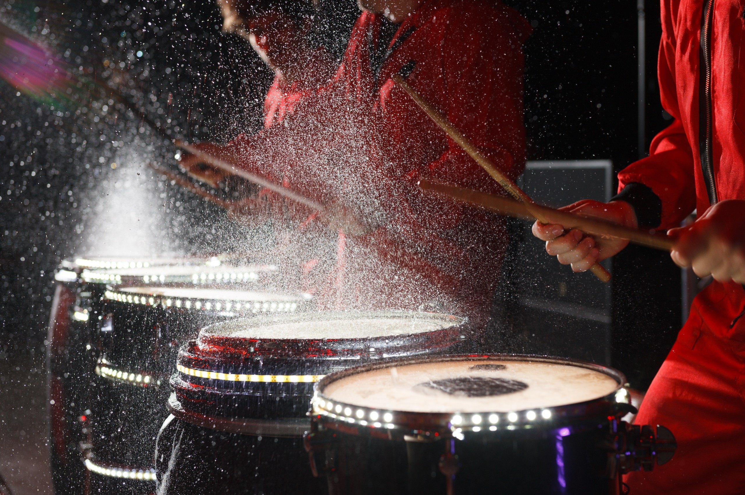 Барабанное шоу на корпоратив. Организация корпоратива агентство ПИОН. Проект Ольги Киселевой