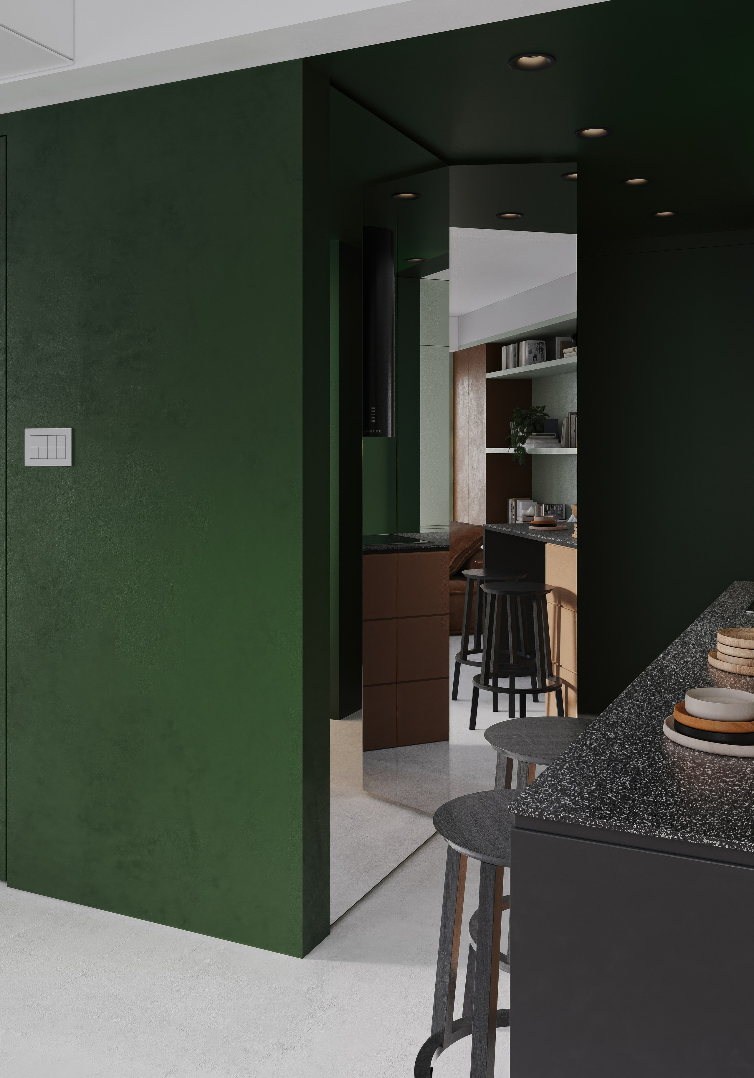 Квартира для WUYU Design. 3D визуализация интерьера и архитектурной среды