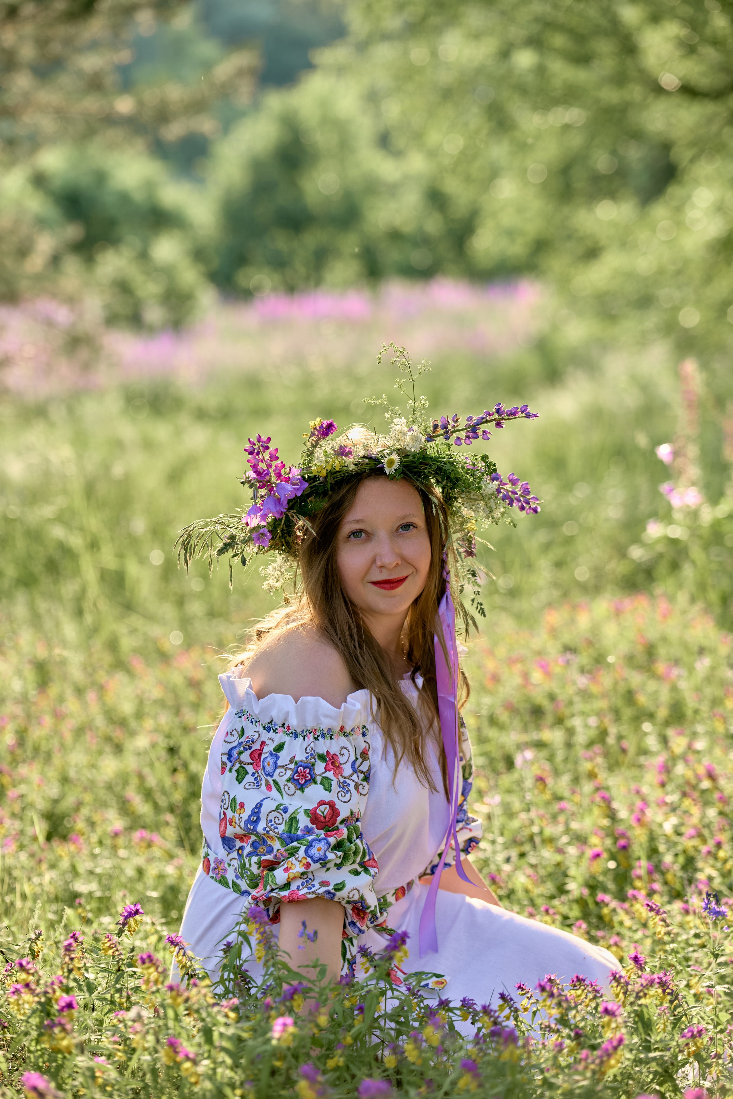 Фотосессия в роще для группы девушек. Фотограф в Дивеево