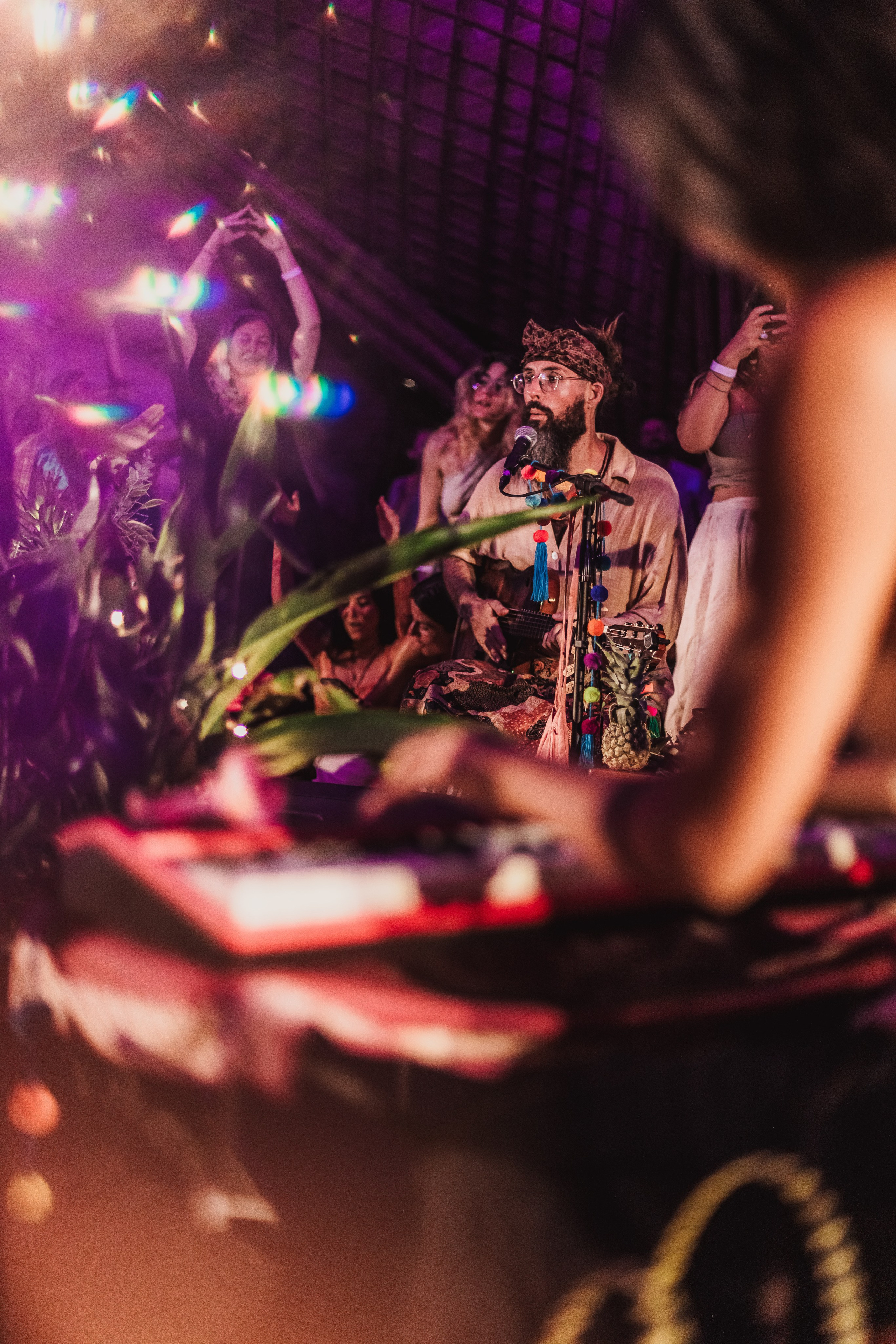 Hanuman Project kirtan at Alchemy april. Mariam Bagdasaryan