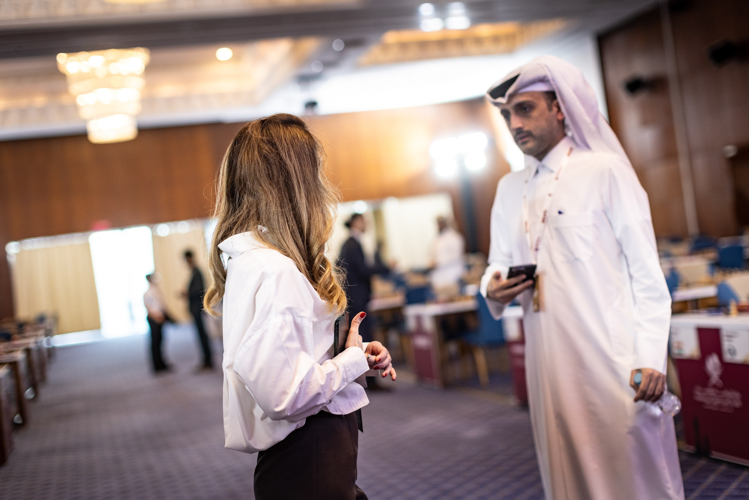 2024.12.04 Qatar Masters Open 2024 — Round2. Фотограф Анна Штурман (репортажная съёмка любых событий и мероприятий) Anna Shtourman photographer