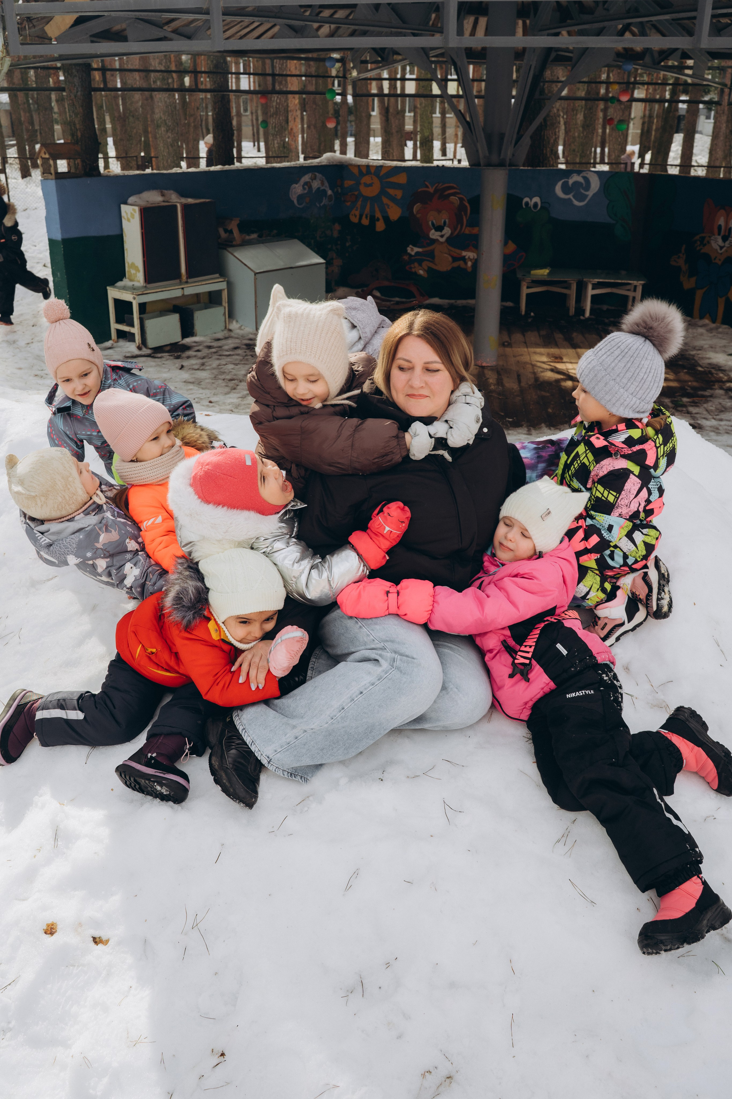 Репортаж в саду. Семейный фотограф • Домашние съемки в Нижнем Новгороде