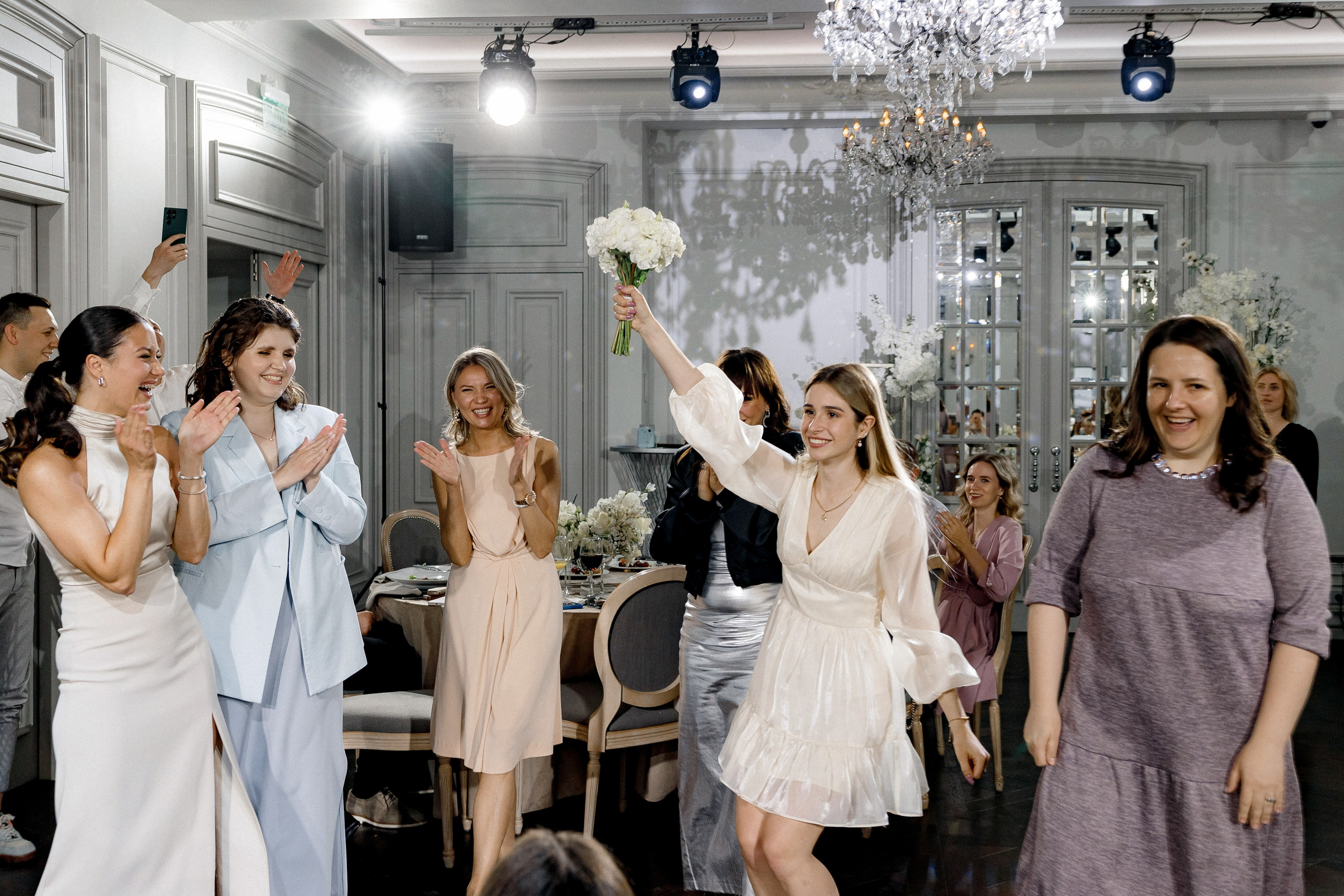 Свадебный ужин в Ресторане Michel на Красной Пресне. Свадебный фотограф в Москве и Санкт-Петербурге Денис Ходюков