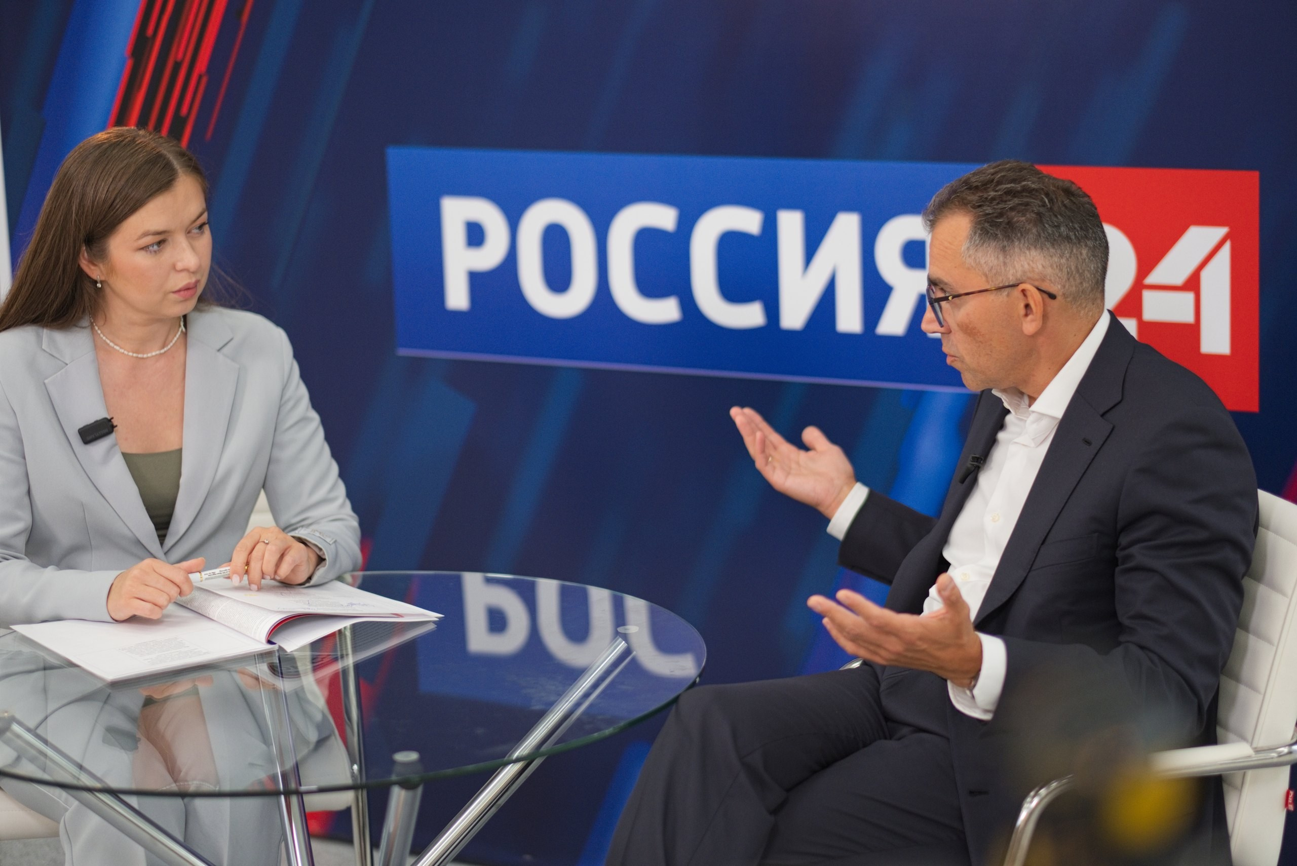 Интервью участника форума на студии Россия 24 в Казань Экспо