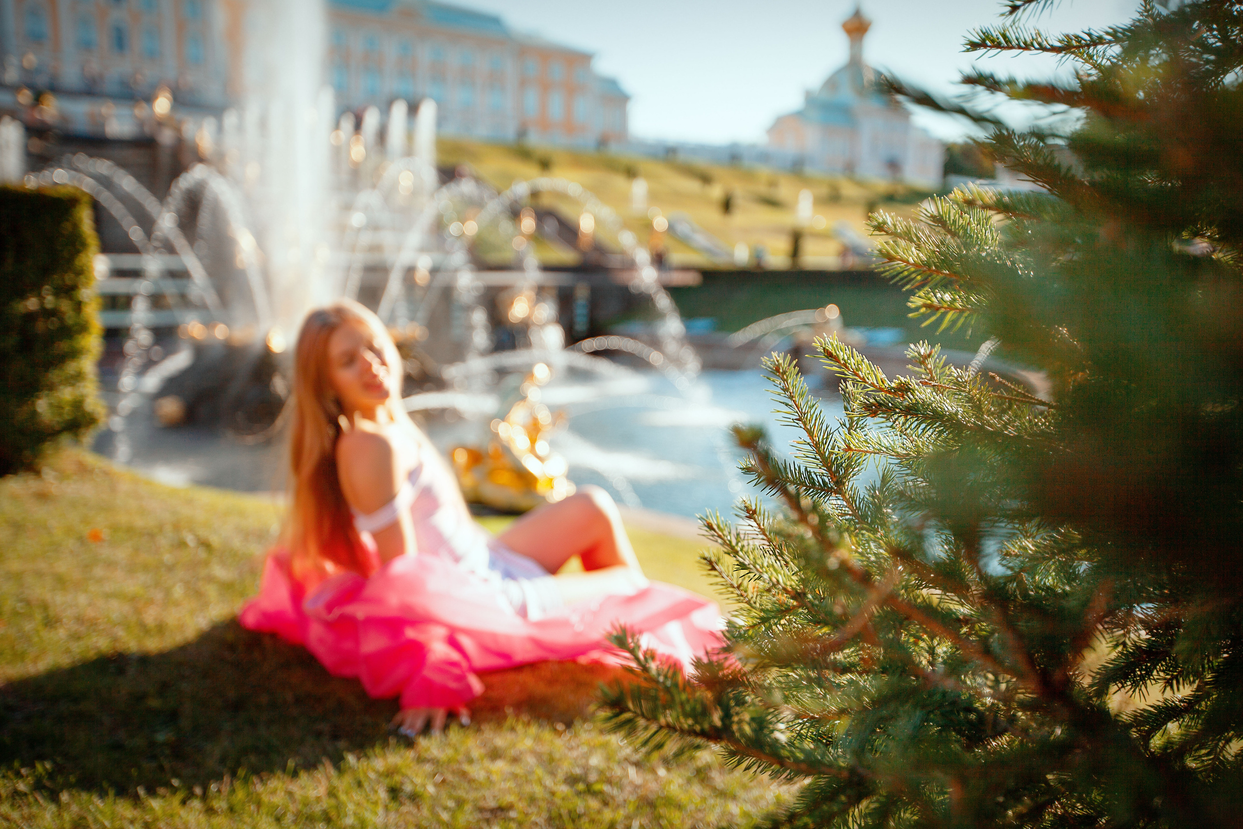 Блондинка в Петергофе. Детский и семейный фотограф Екатерина Васильева