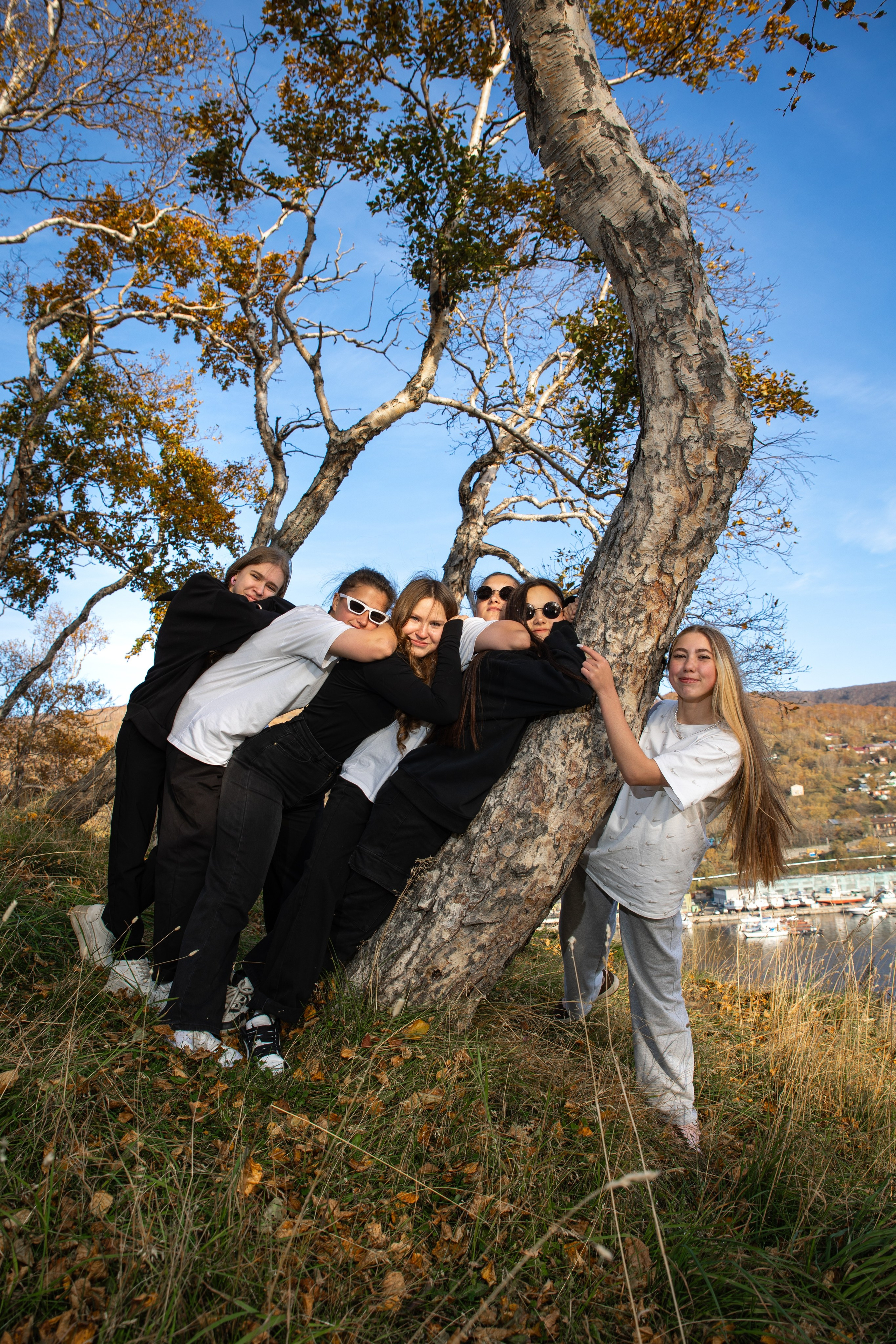 Школьная фотосессия в центре Петропавловска-Камчатского