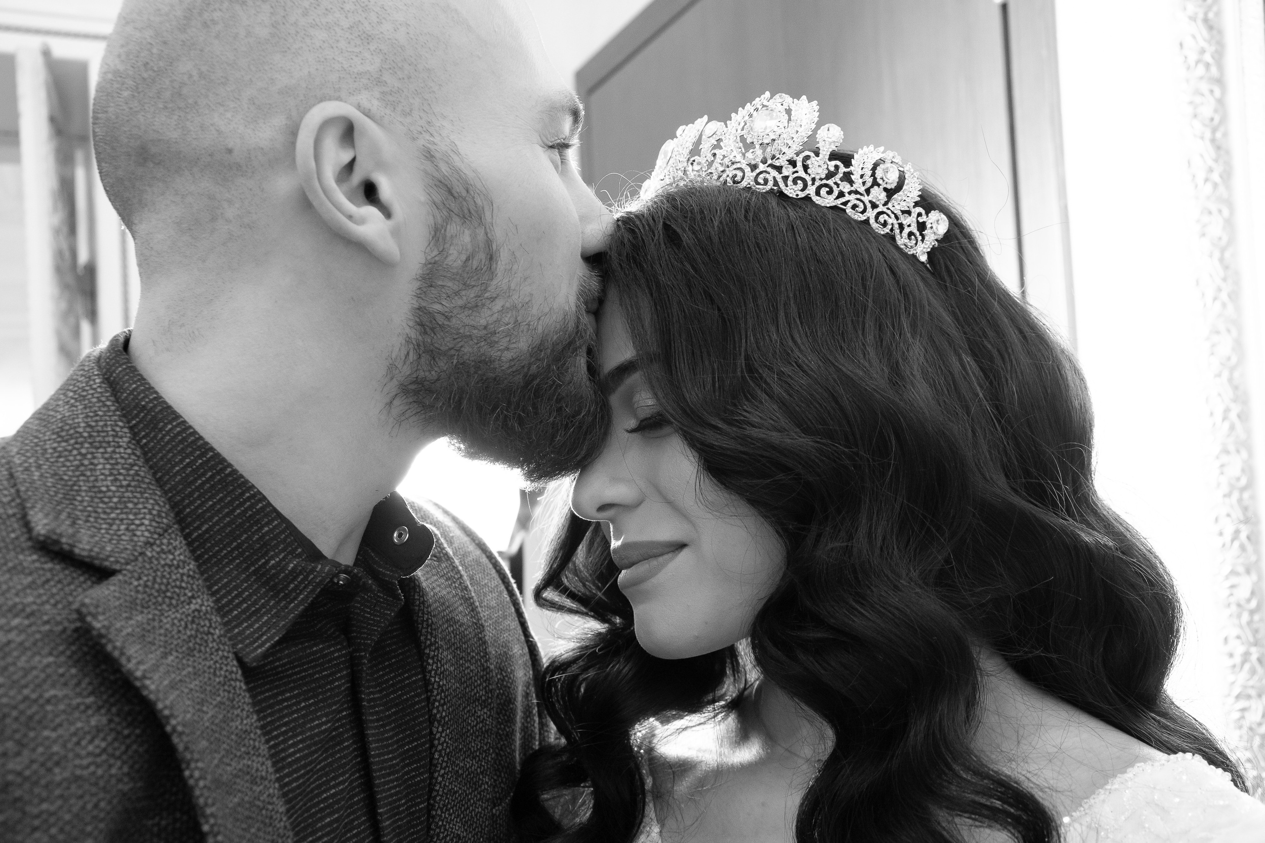 черно-белое фото свадьба