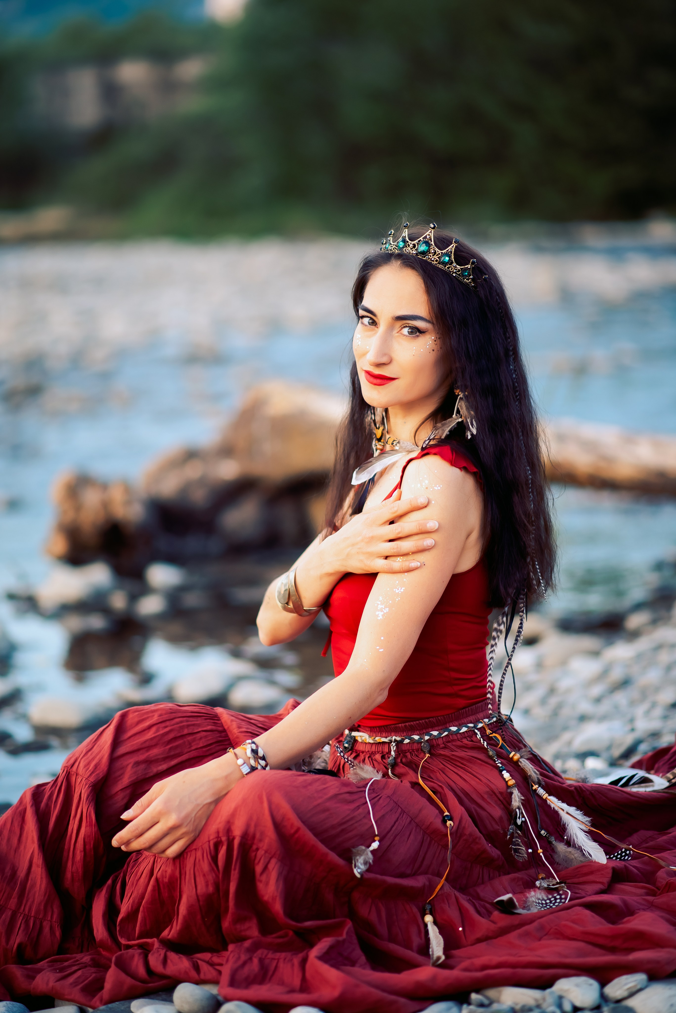 У костра. Семейный и женский фотограф Лоо Краснодар Сочи Энем Татьяна Трибурт