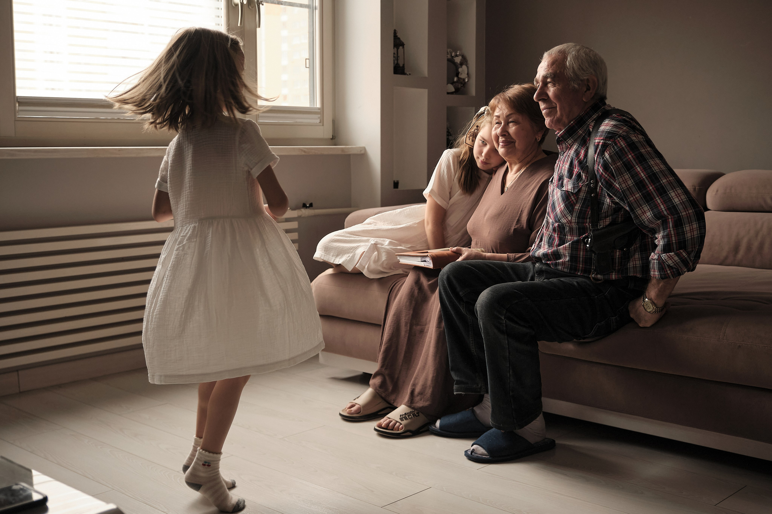 Семейная домашняя съемка семьи Марии