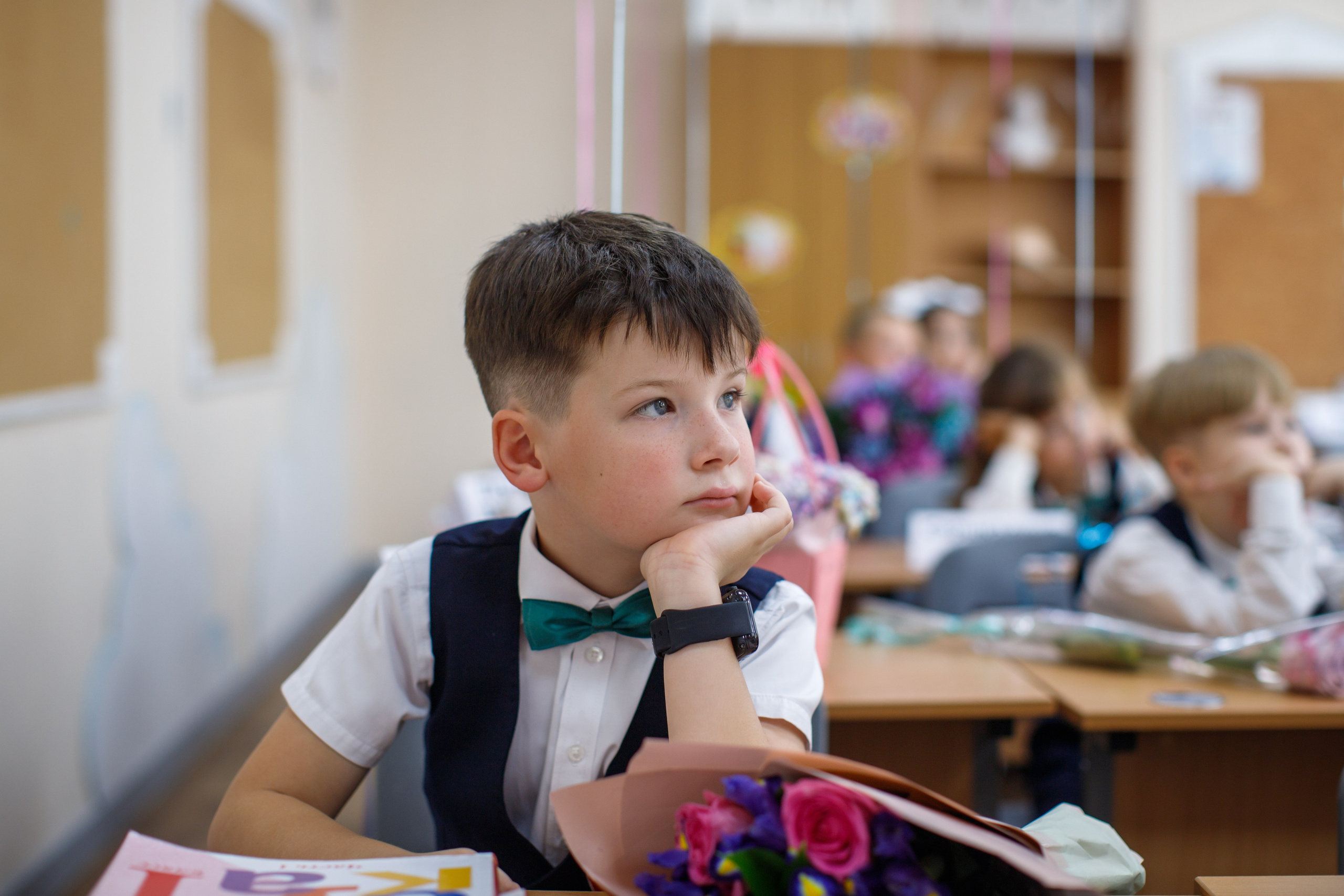 1 сентября / 1 класс / Гимназия № 1558 / г. Москва. Детский и семейный фотограф Мария Киселёва. Москва