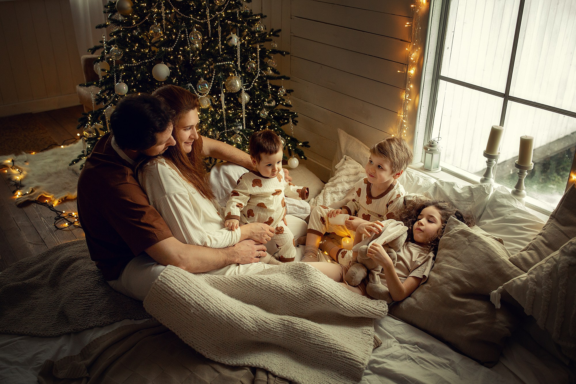 Очень уютная новогодняя съемка на даче. Tatyana Nadezhdina Family photographer