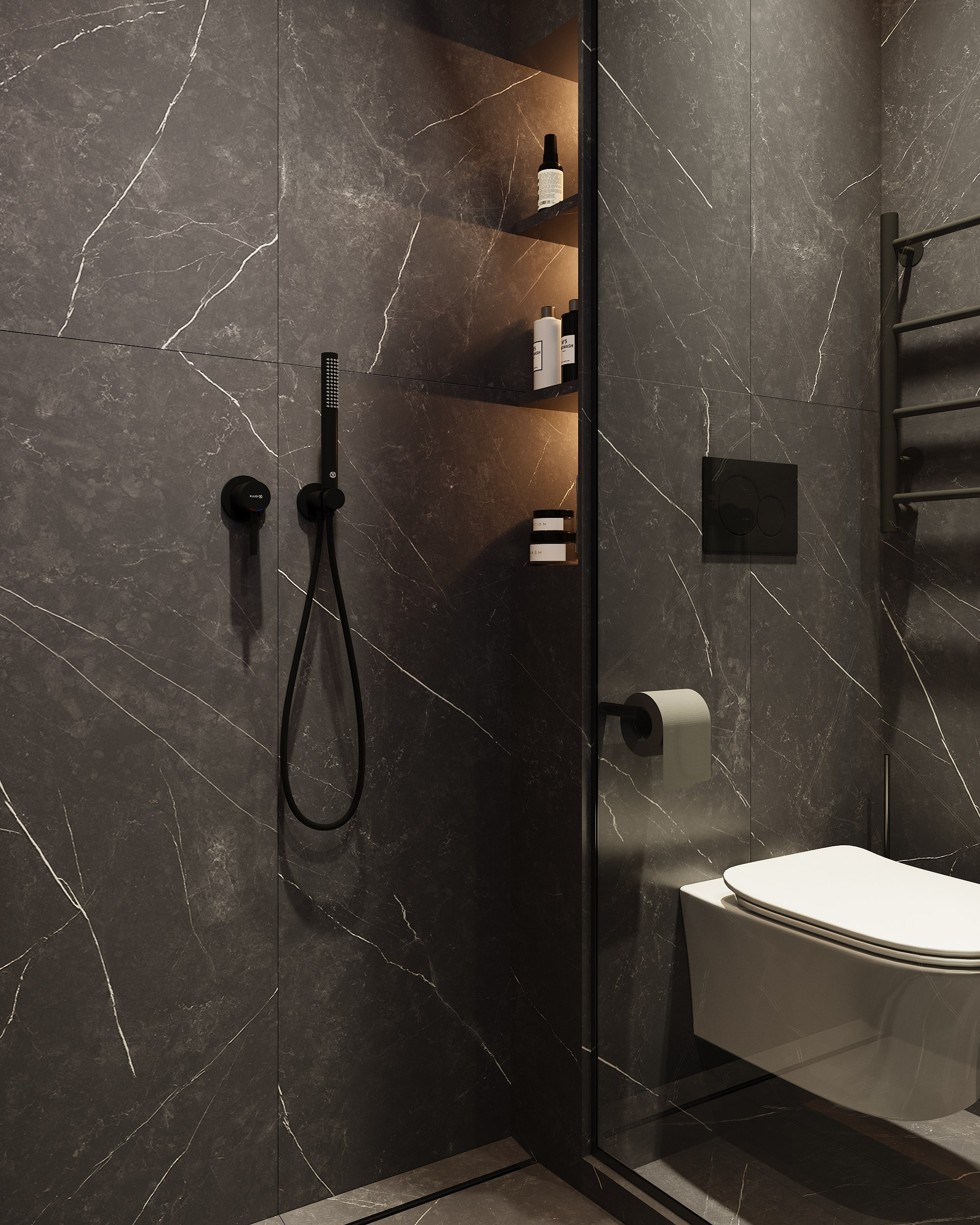 Санузел в стиле лофт. Анна Смолянинова