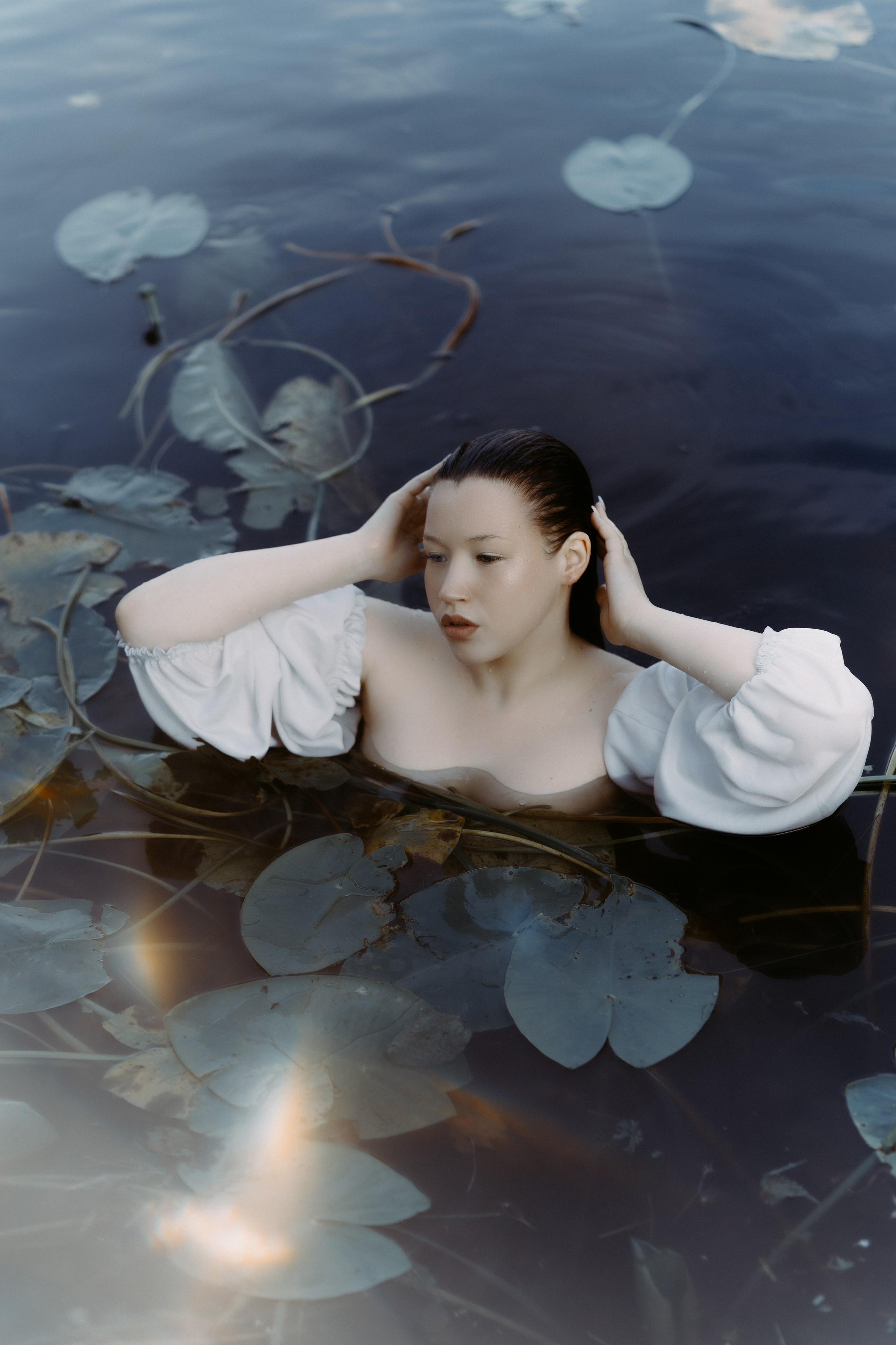 В пруду. Свадебный и портретный фотограф в Санкт-Петербурге Анна Демьянова