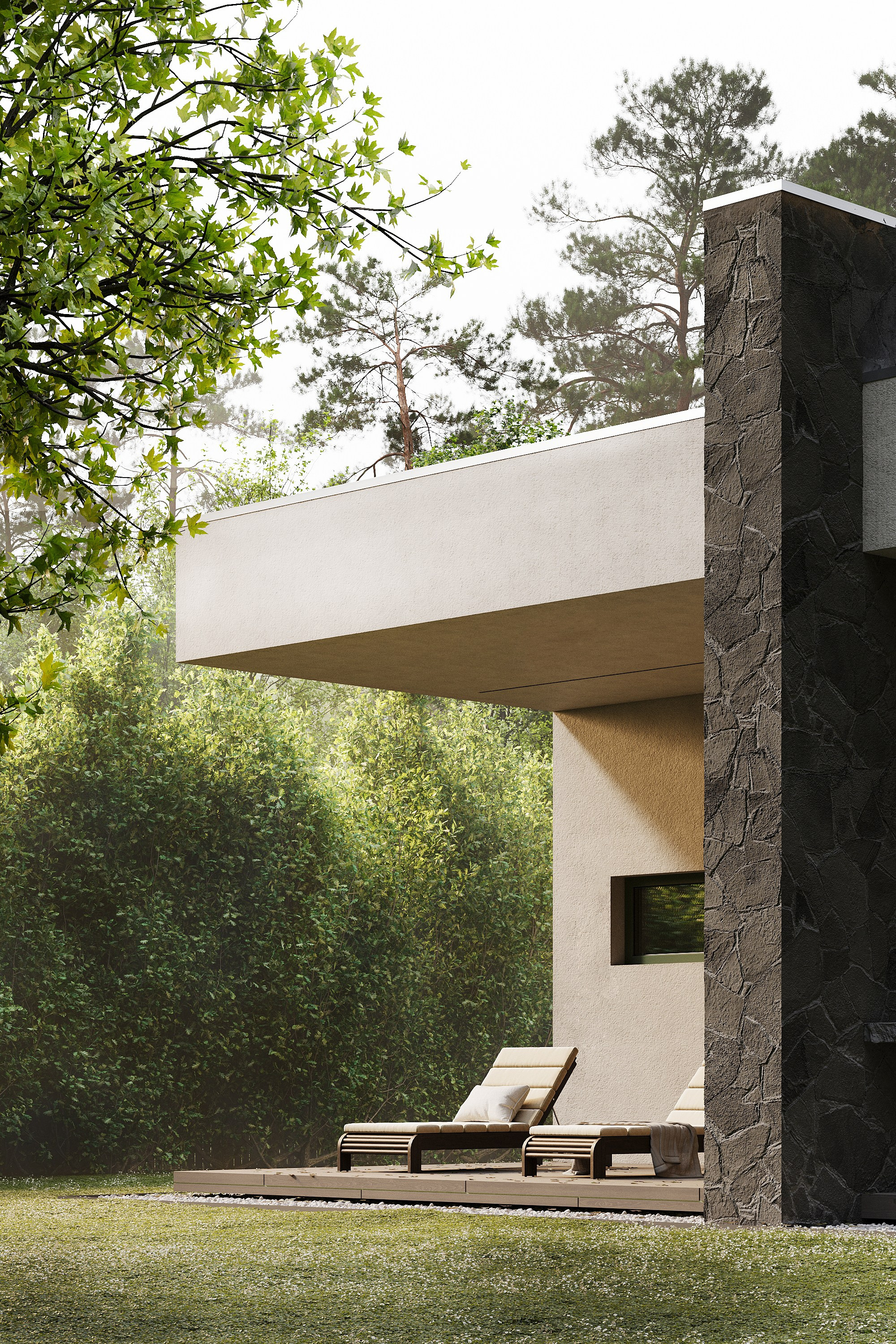 Современный дом. Дом на продажу. Светлый уютный дом. Отдых. Загородный дом. Загородная жизнь. Строительство дома. Минималистичный дом. Деревянный фасад. Камень. Терраса. Уютная терраса в загородном доме. Проект загородного дома. 