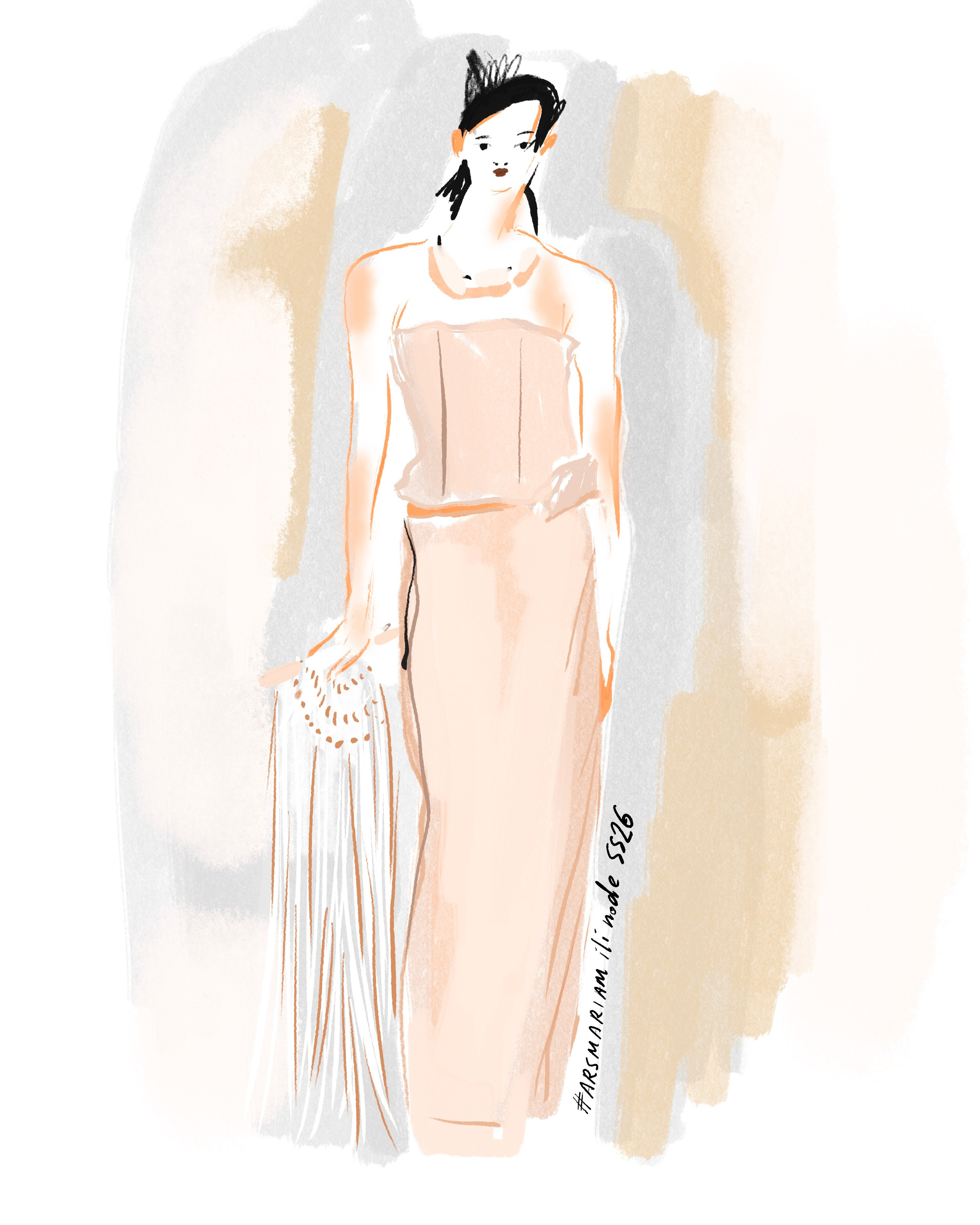 Ili node 2026SS. Фэшн иллюстратор из Москвы Власенко Мария
