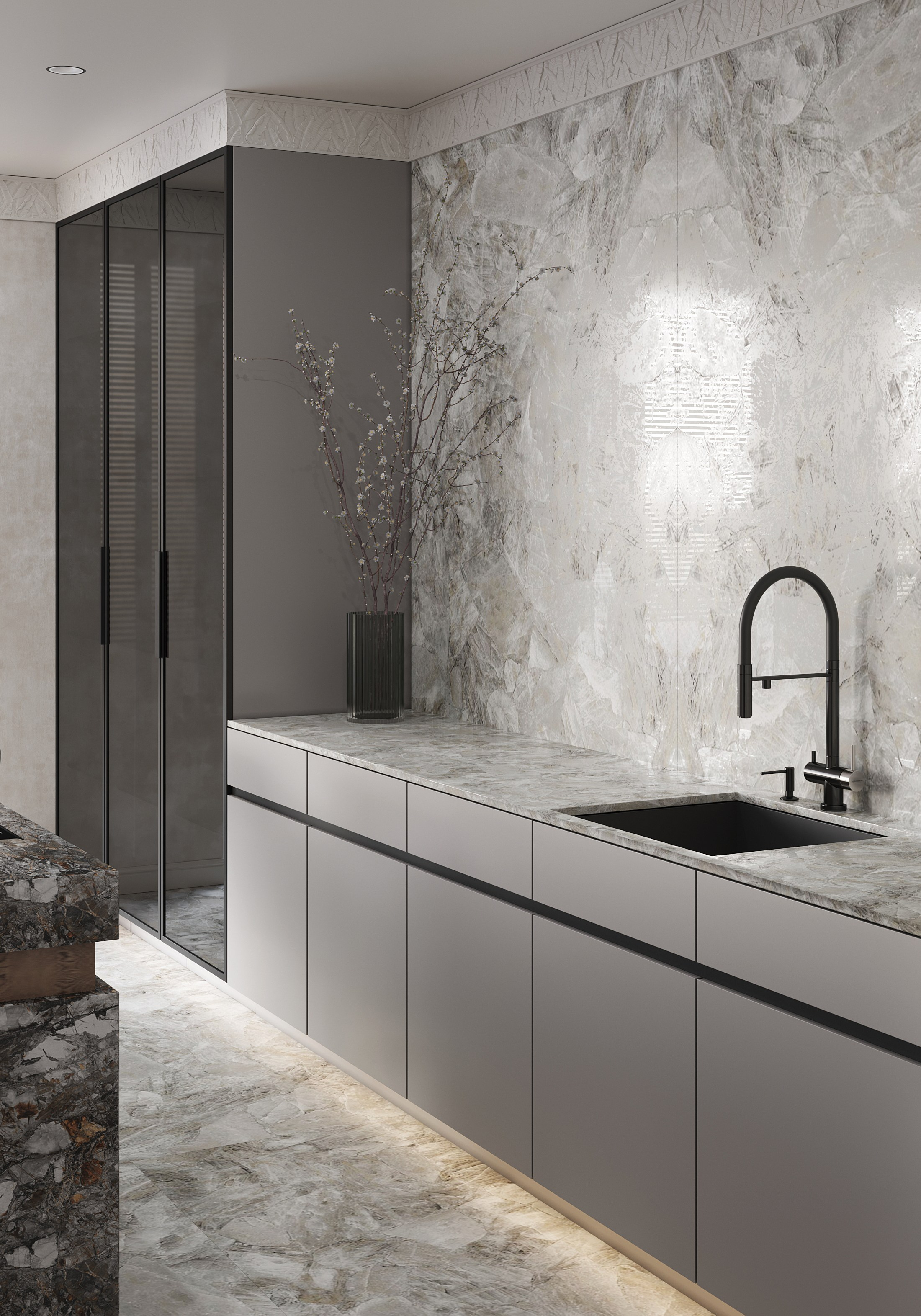 Ванная комната в стиле минимализм. Интерьеры бизнес-класса