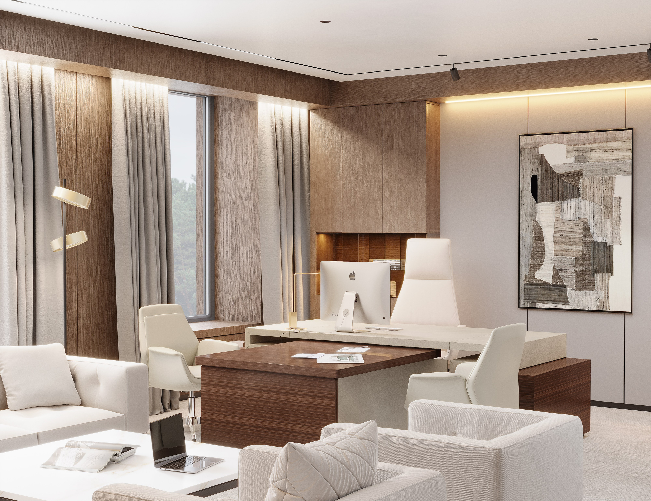 Офисы для DAAS bureau. 3D визуализация интерьера и архитектурной среды