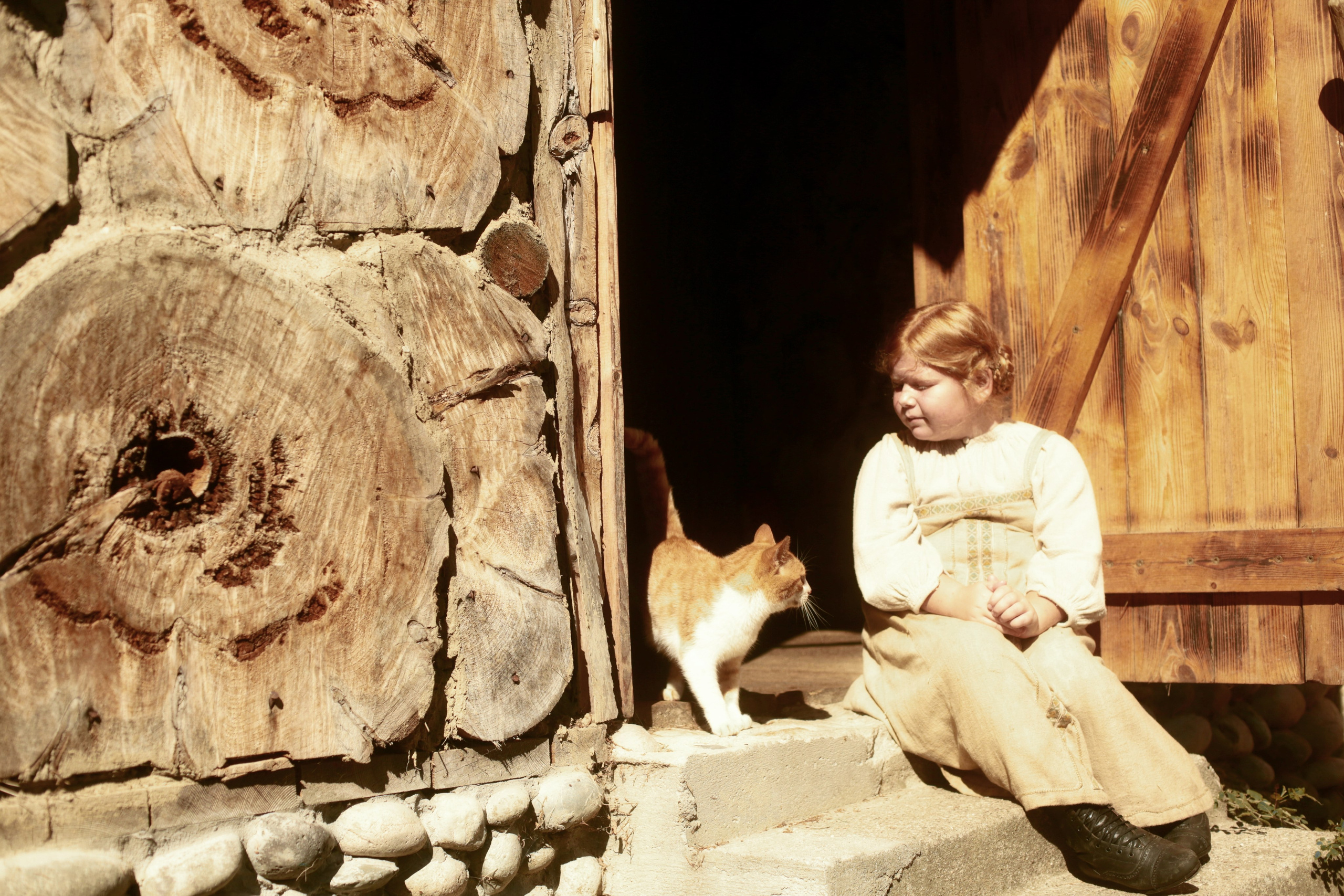 Кинематографическая съемка. Старик и дети. Ekaterina Beridze