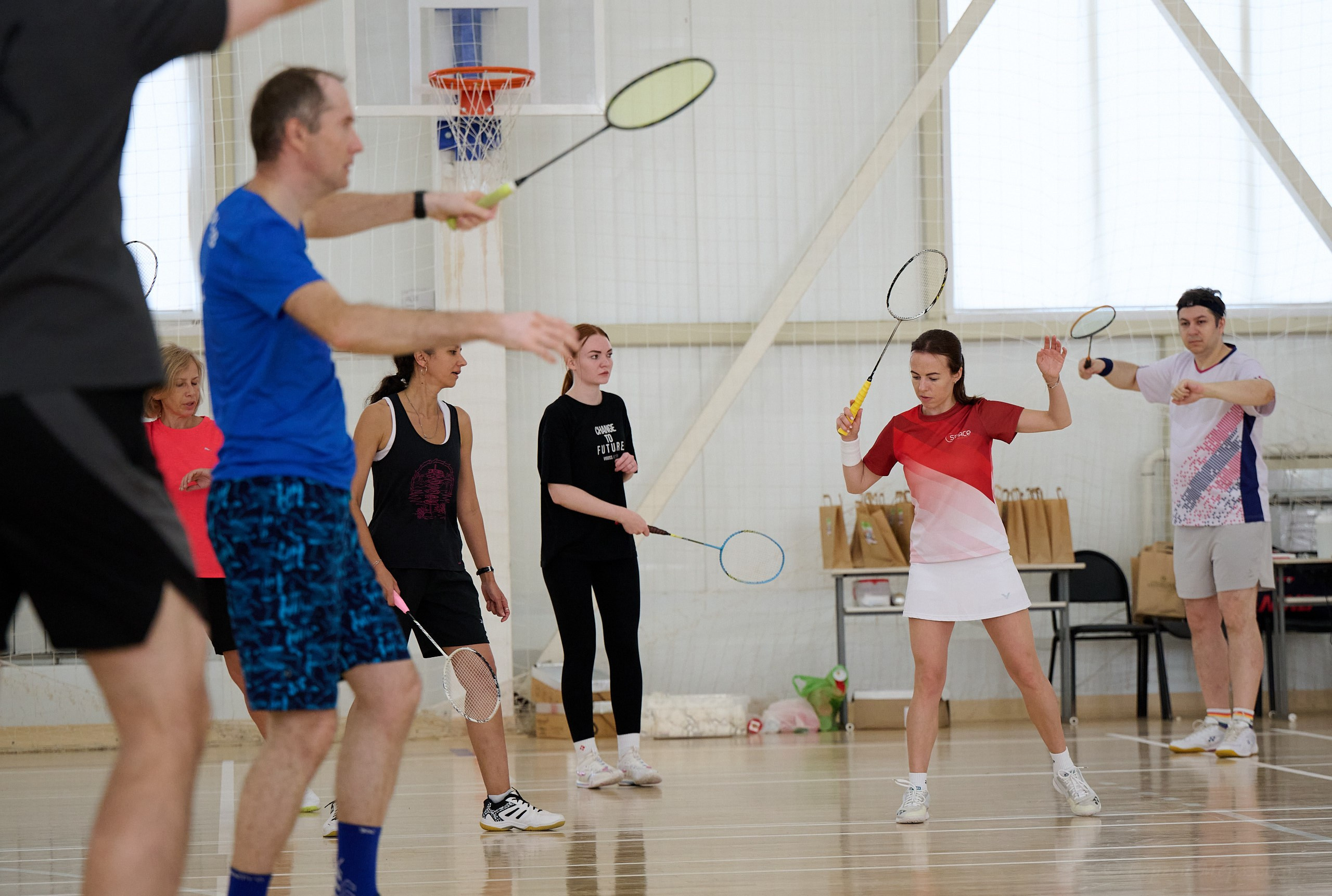 Бадминтон. Мастер-класс Любови Сухановой. Ижевск. 20.07.2024. Спортивный репортажный фотограф в Ижевске Сергей Мерзляков
