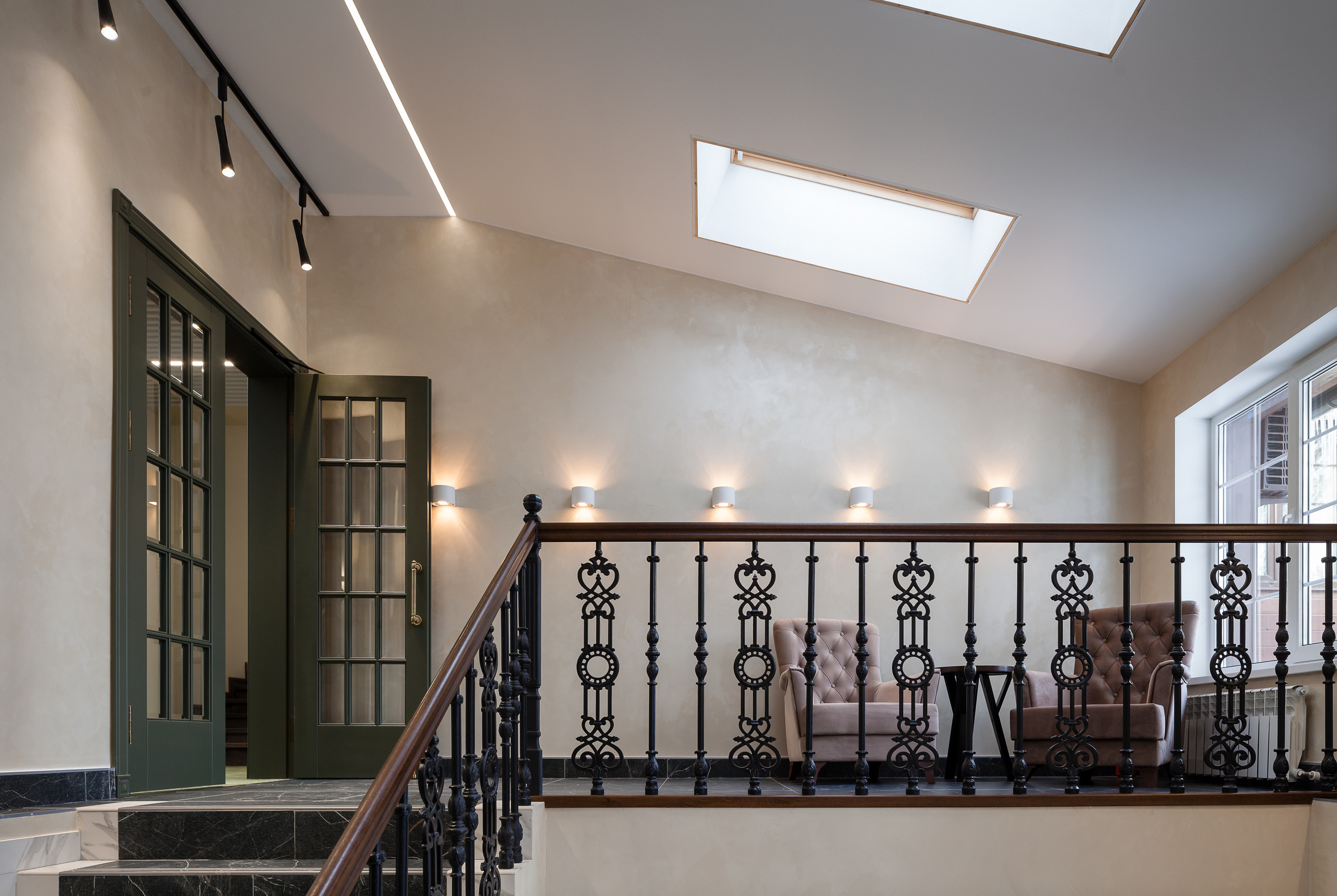 Лобби отеля. Interior designer Nataliia Iksanova