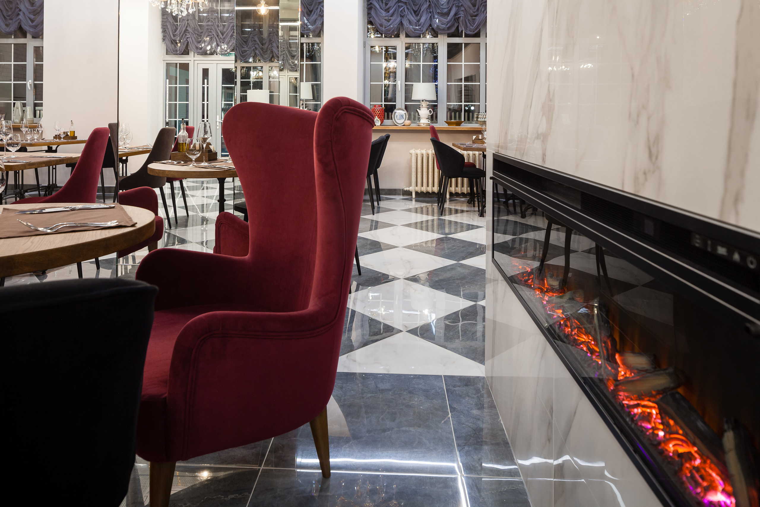 Restaurant Assembly. Interior designer Nataliia Iksanova