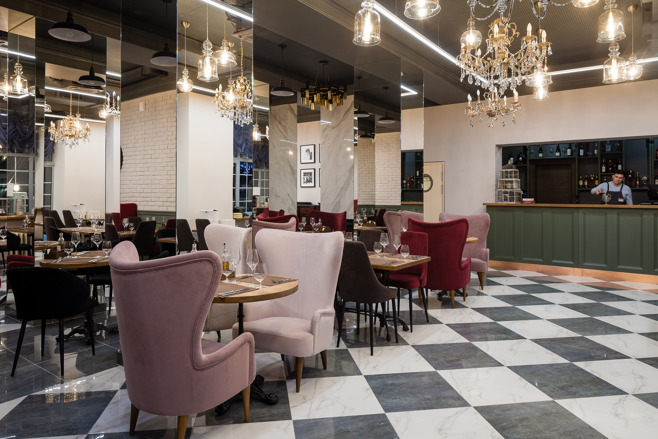 Restaurant Assembly. Interior designer Nataliia Iksanova