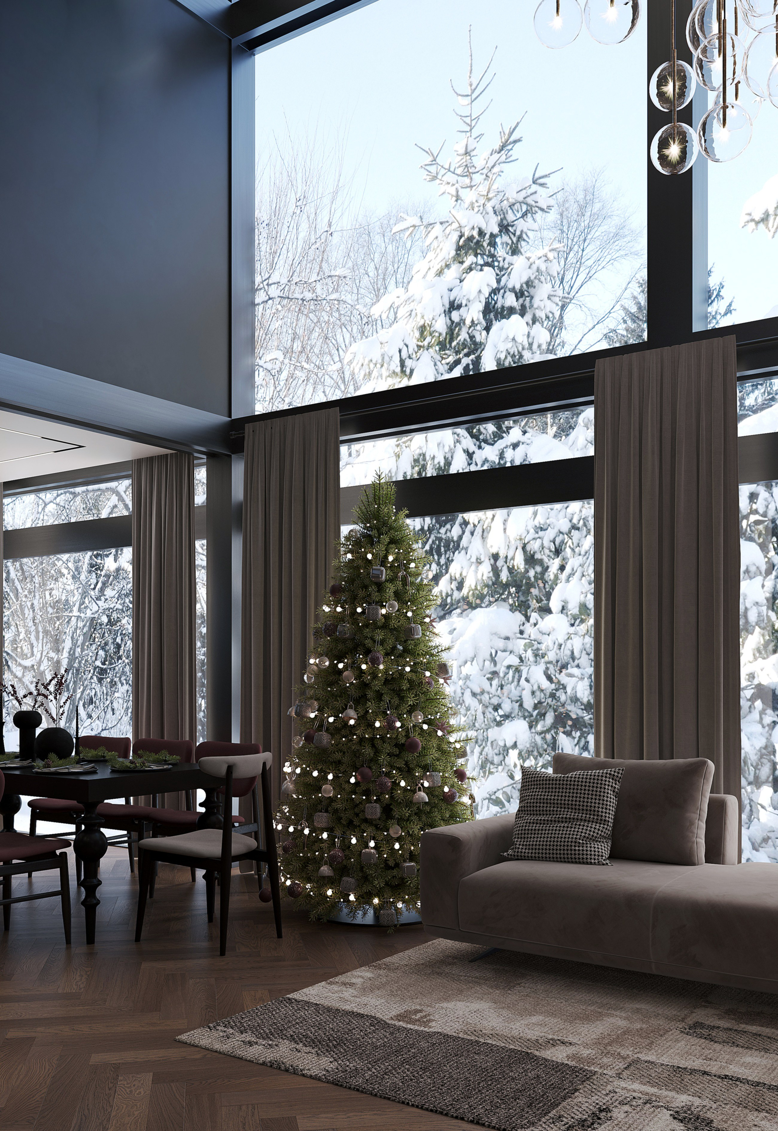 Проект Фахверк Омск. Студия дизайна интерьера Лактионовой Елены