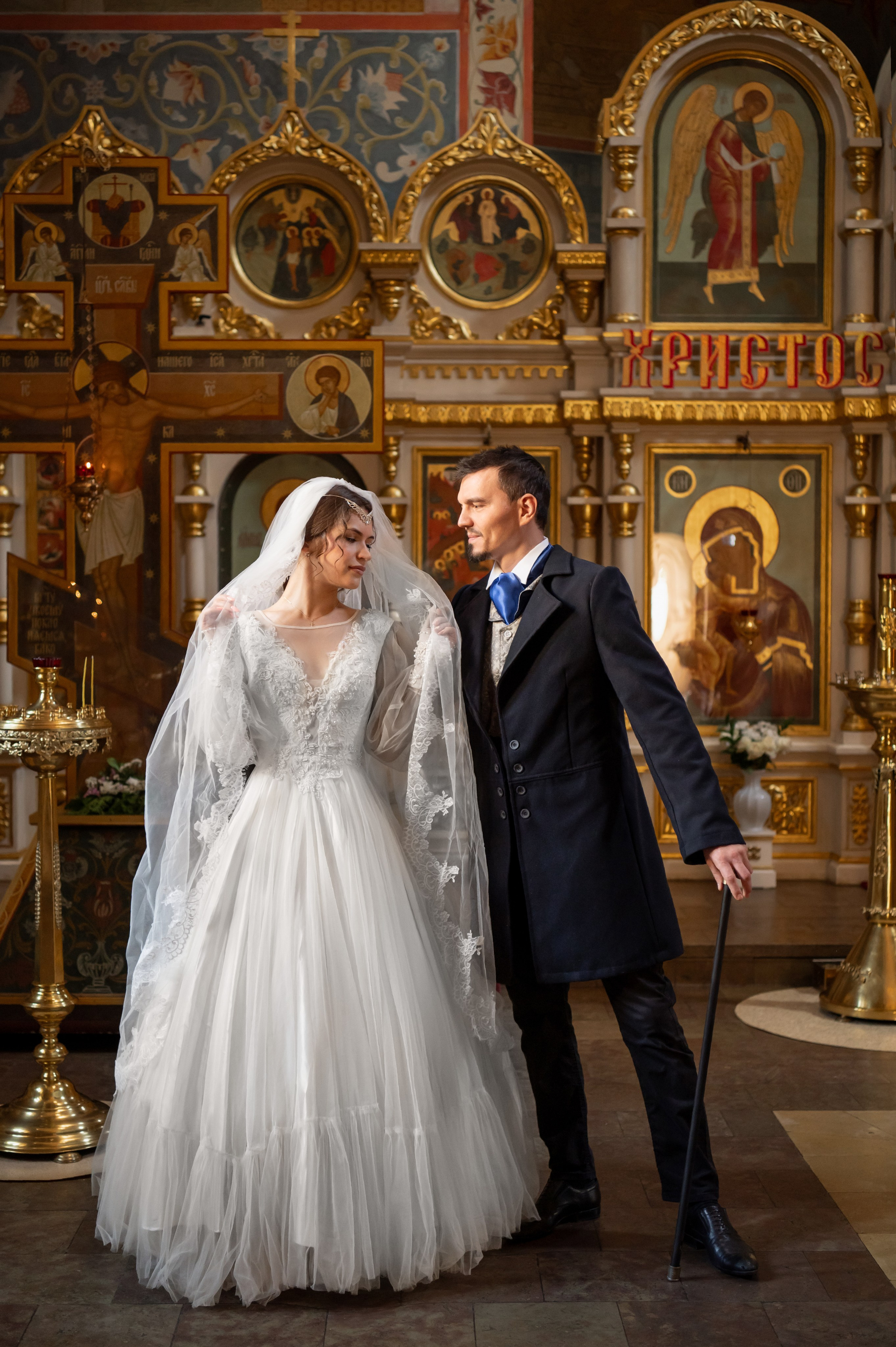 Таинство Венчания. Церковь Святых мучеников, бессребреников и чудотворцев Космы и Дамиана в г. Жуковский. Детский и семейный фотограф г. Москва Оксана Катаджи