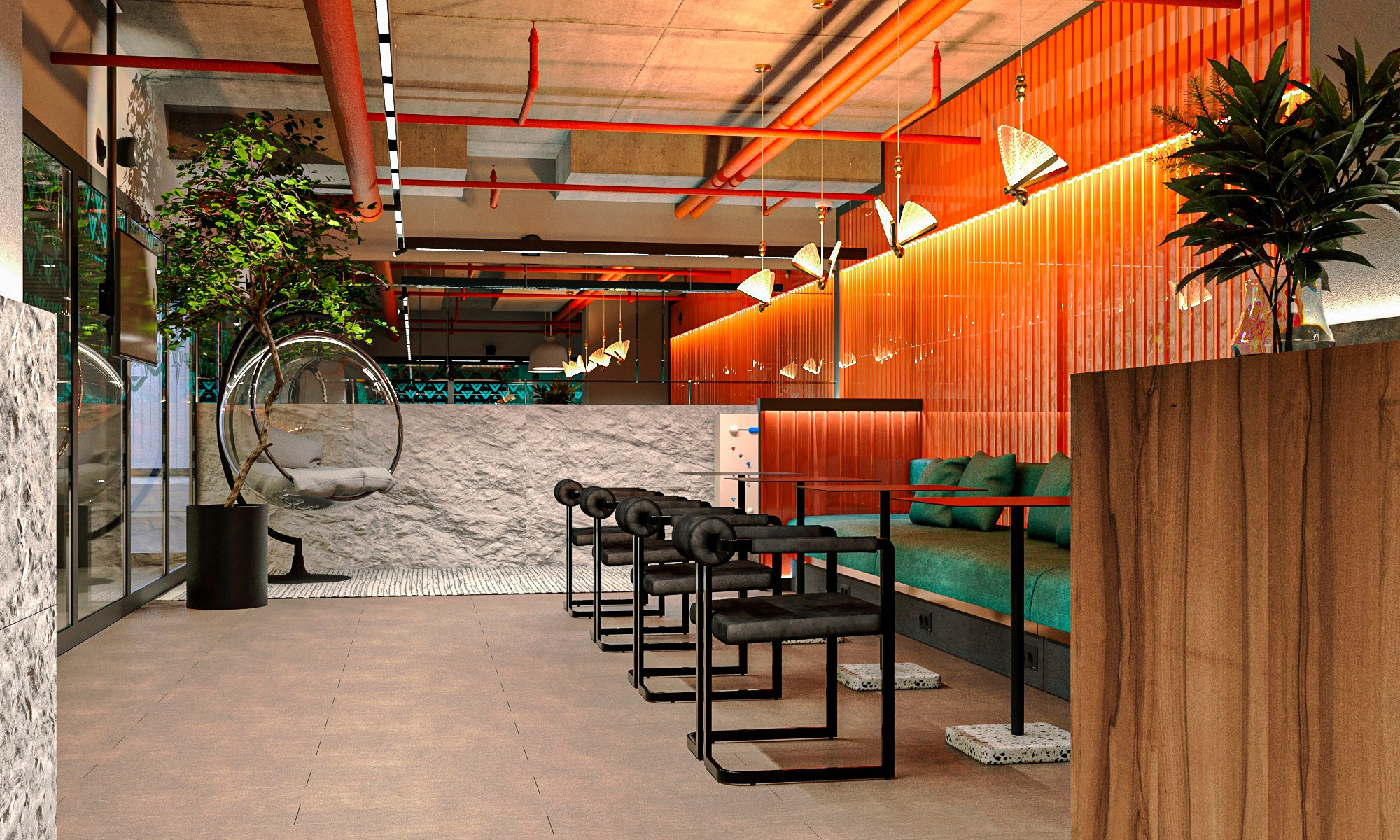 Клиентская Автомоечно-детейлингого комплекса IMallCarwash, г. Пермь. Дизайн интерьера и экстерьера в Санкт-Петербурге Яна Емельянова