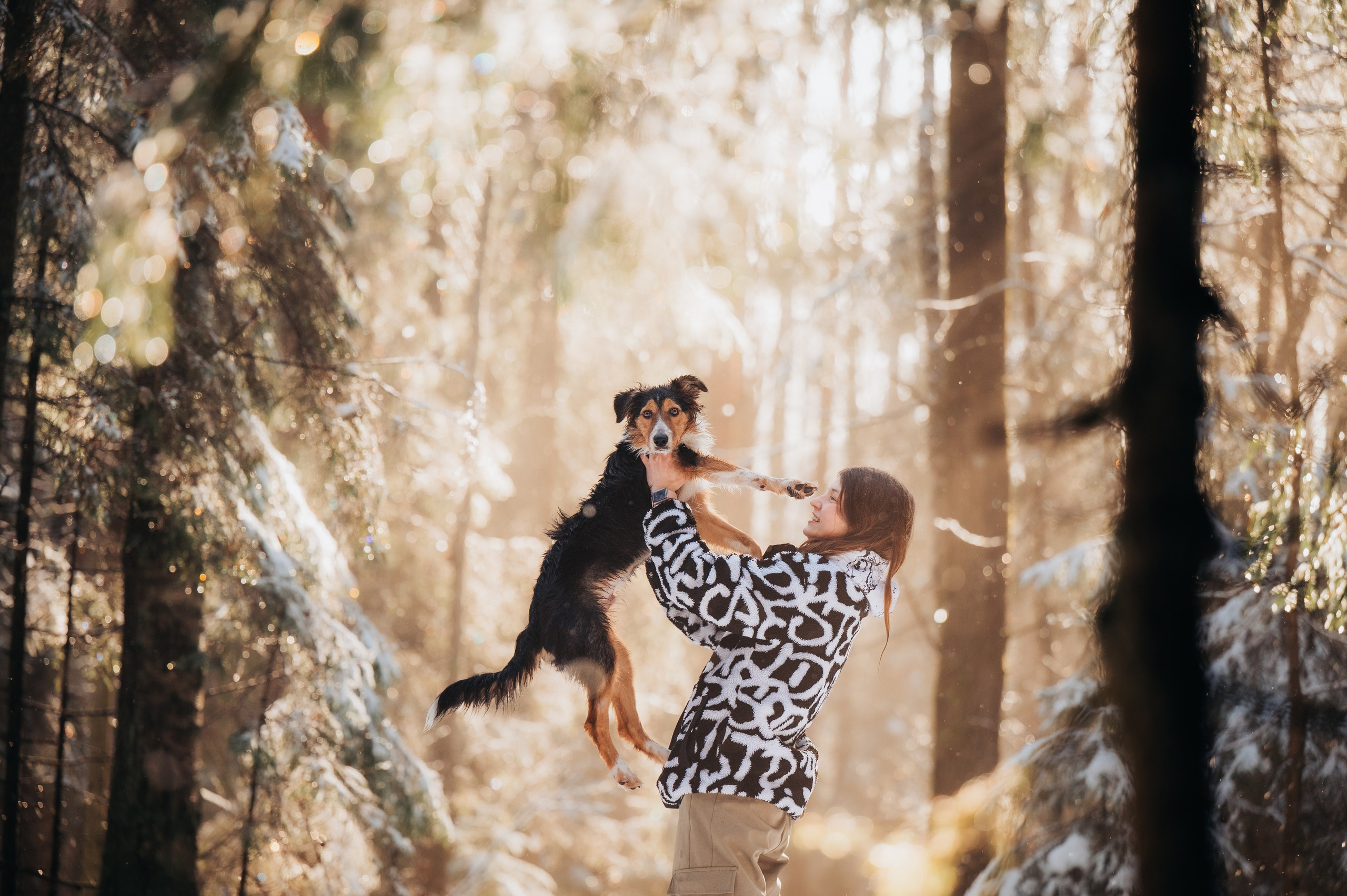 Саша, Эсприт и Флик. Семейный фотограф анималист Ананьева Мария — Москва