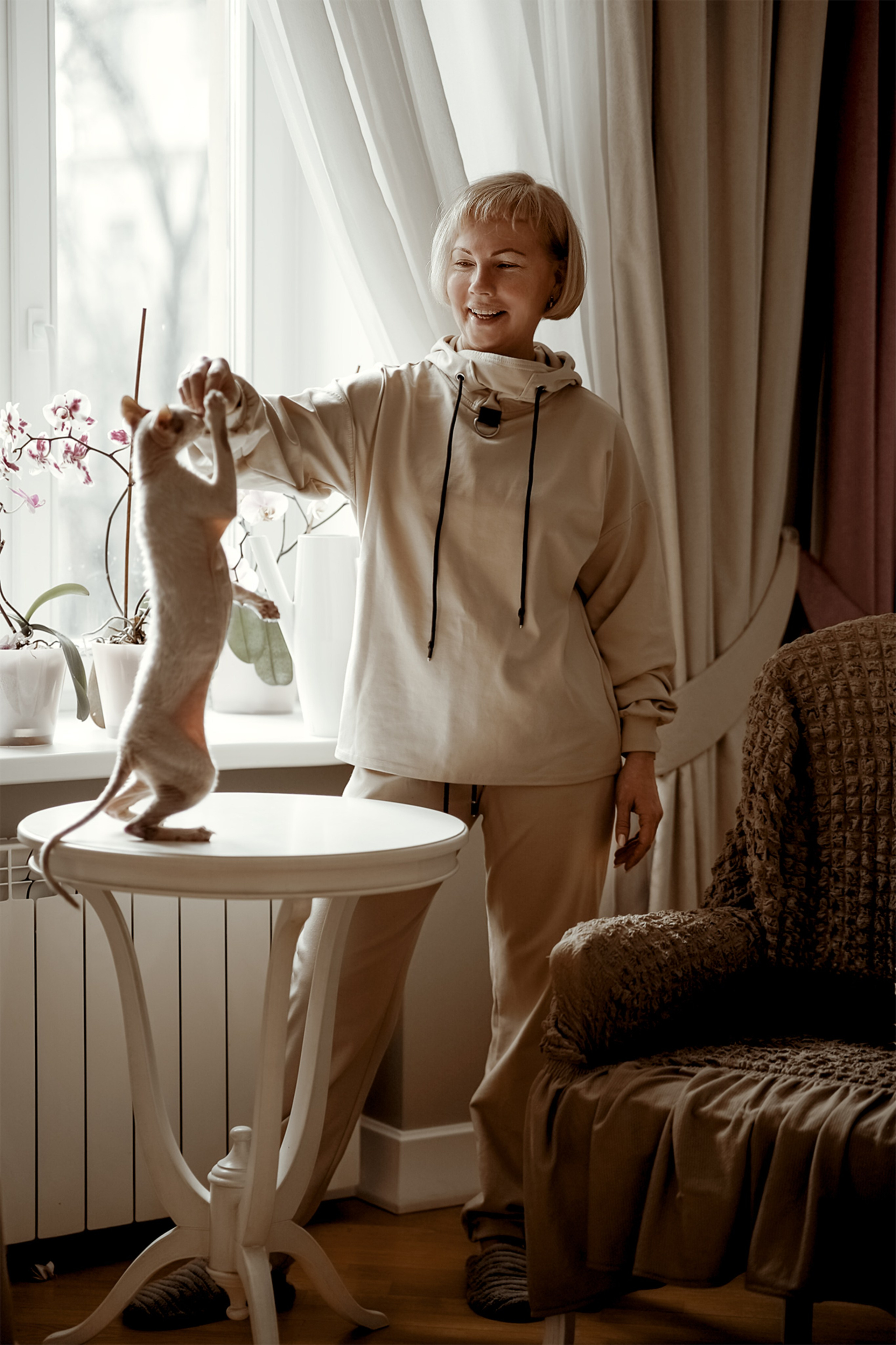 Семейная с кошками. Портретный и семейный фотограф в Санкт-Петербурге Татьяна Дубова