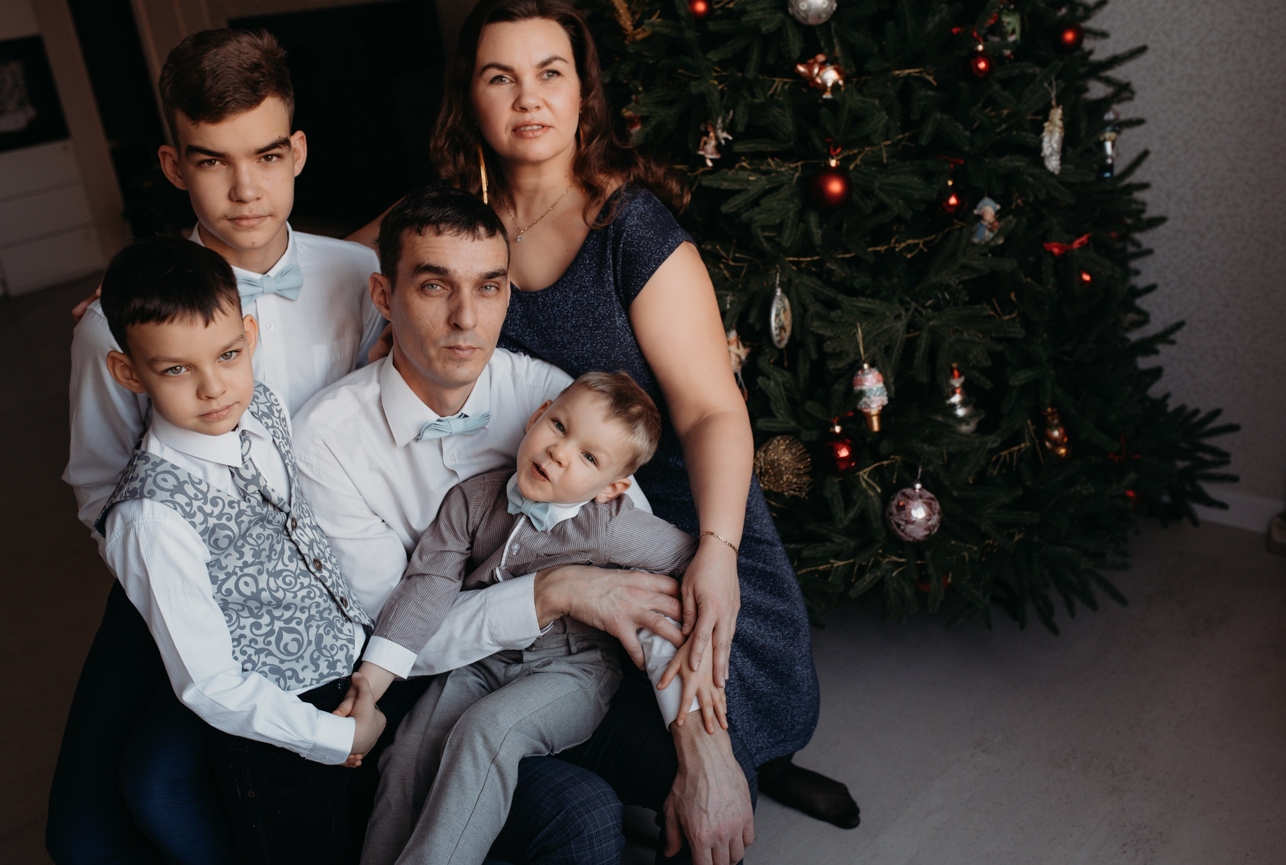 Юлия, Алексей, Тихон, Трофим и Потап. Семейный и детский фотограф в Новосибирске и Краснообске — Анна Ким