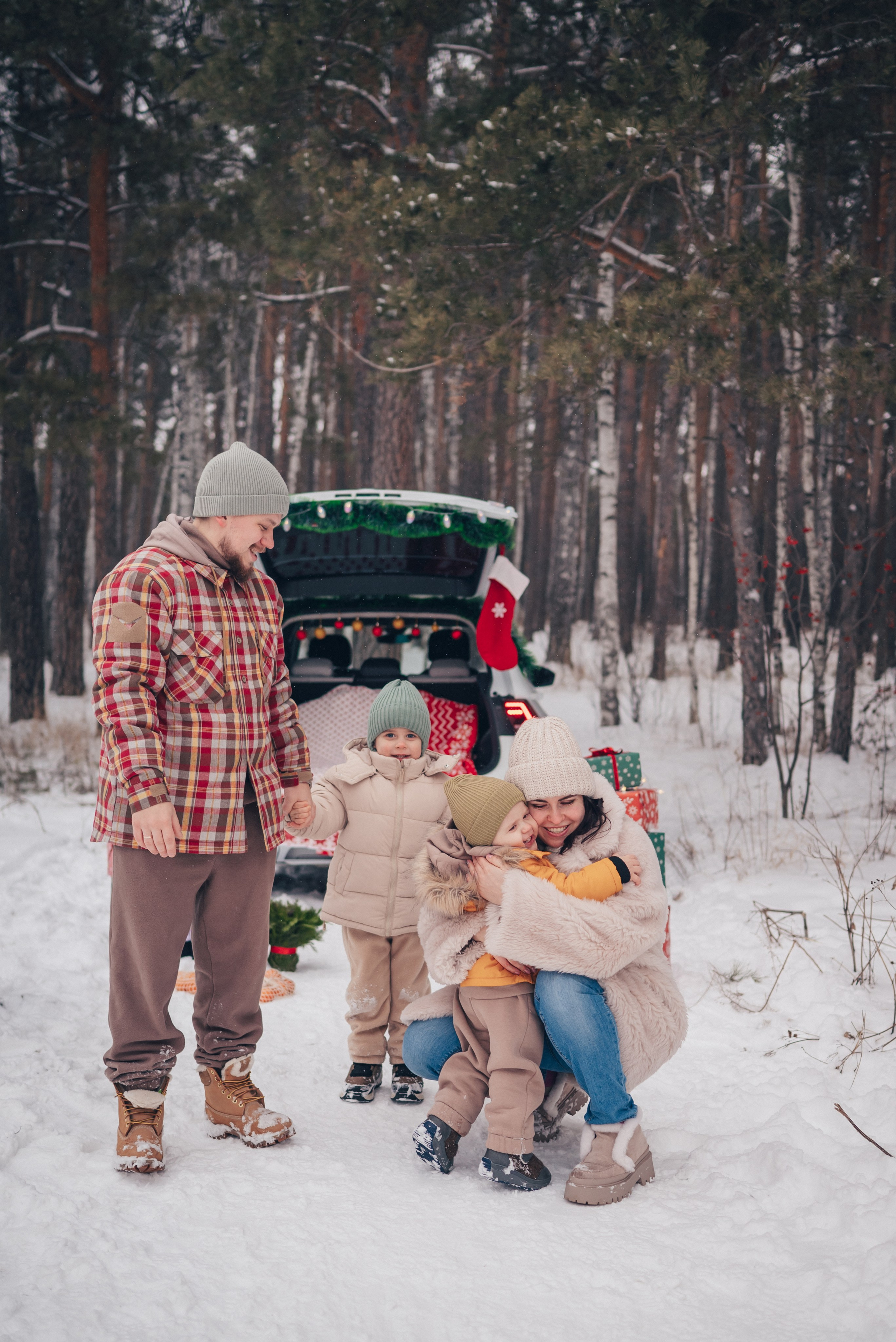 Кирилл & Алина с детьми. Семейный и детский фотограф в Екатеринбурге Валерия Нагибина