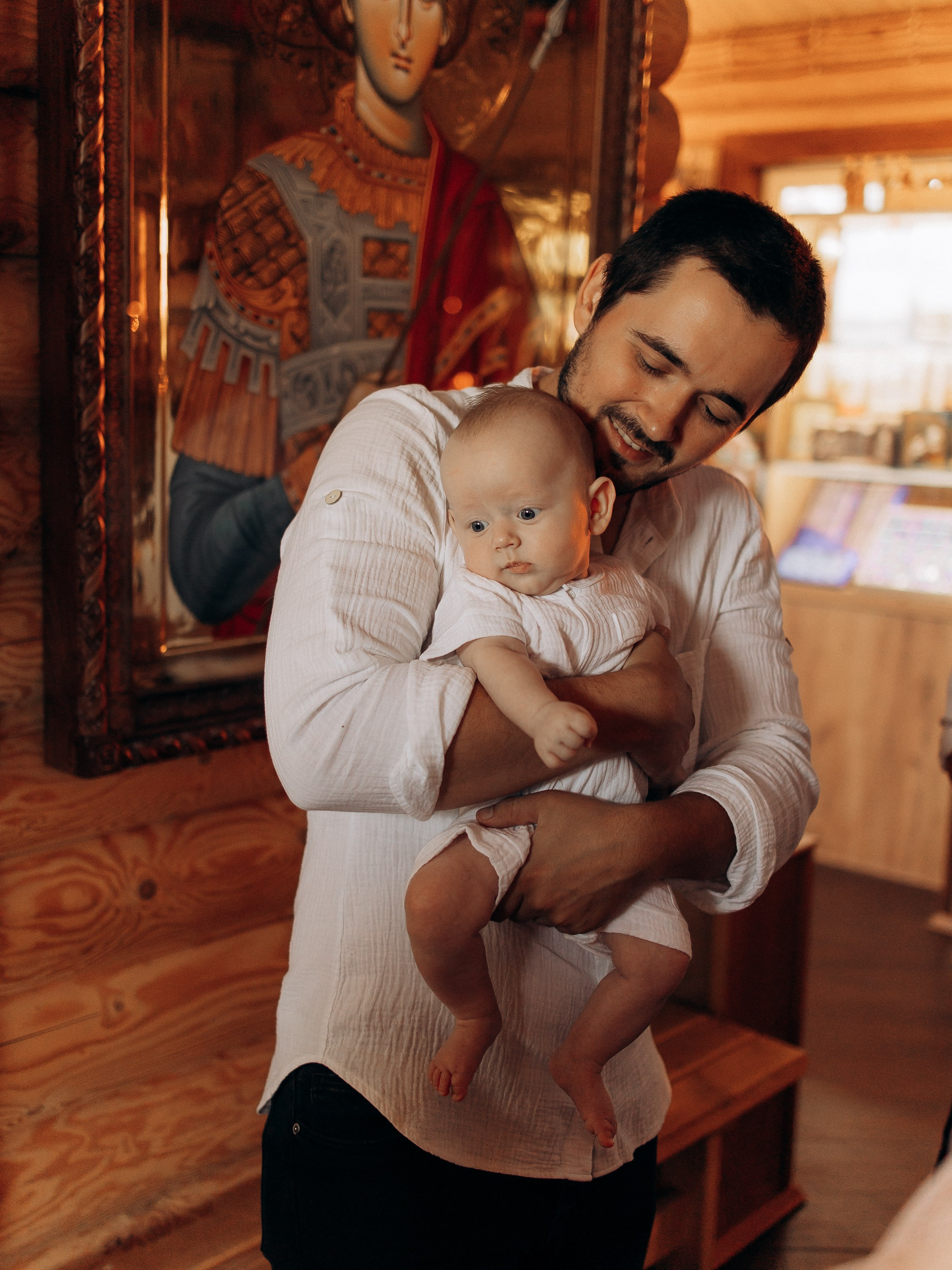 Таинство Крещения Михаила. Семейный фотограф в Краснодаре Храмова Анна