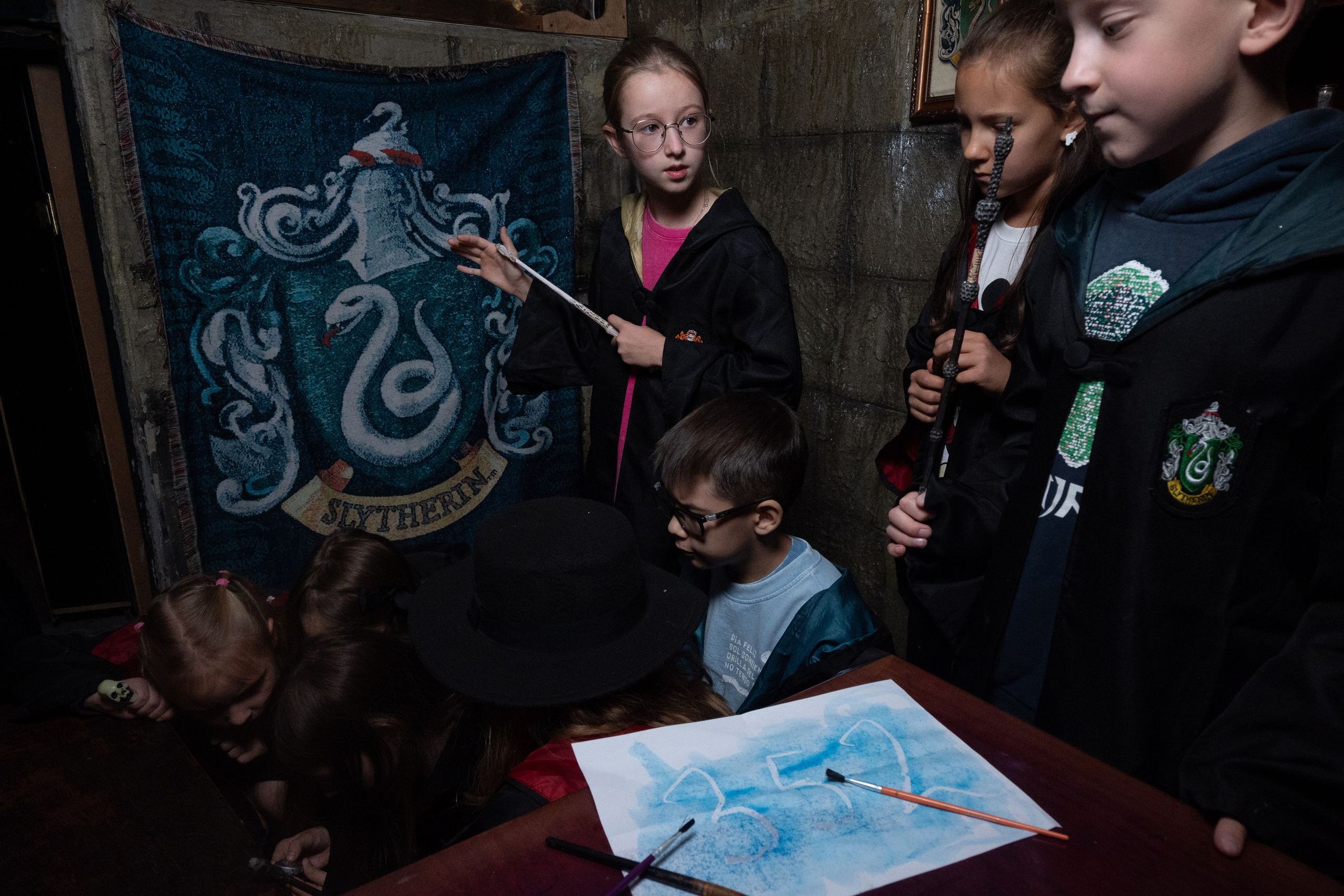 День рождения ребенка в «Подземелье Слизерин». Фотограф мероприятий в Москве