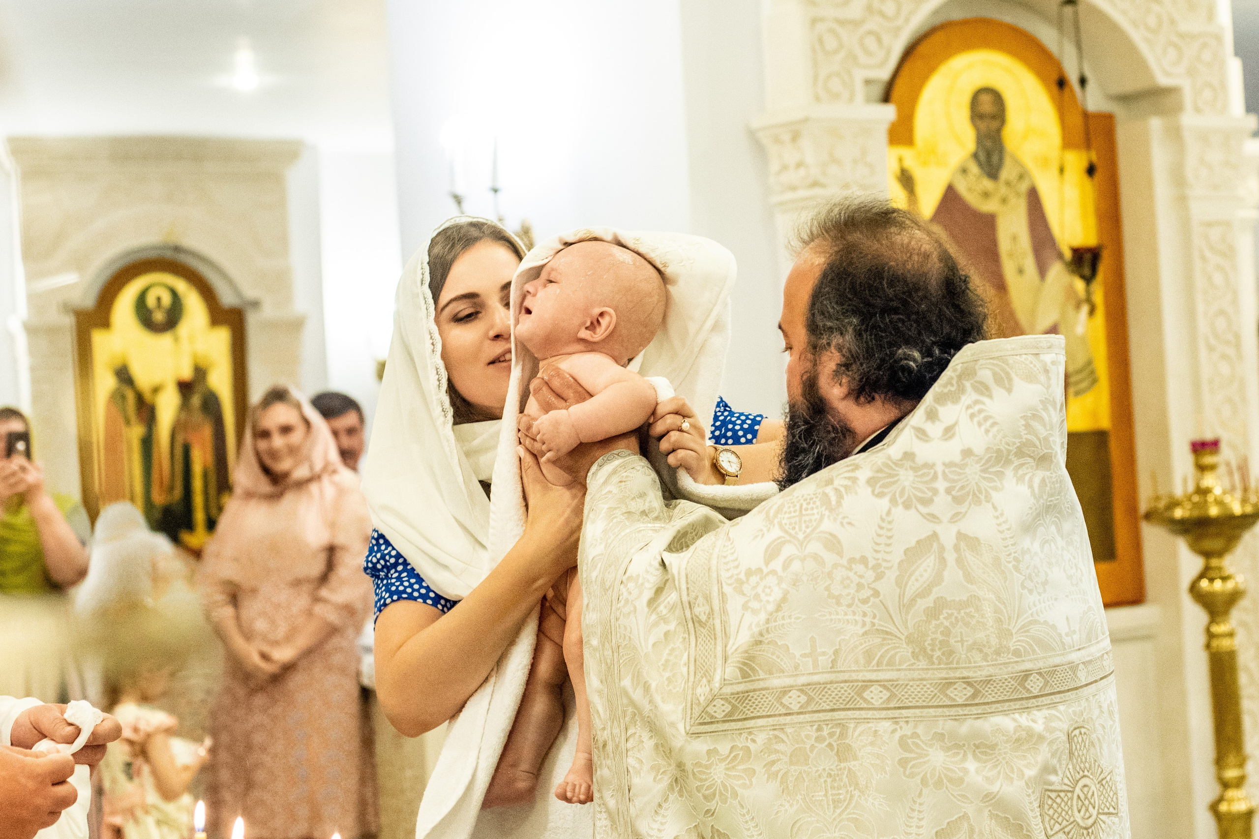 Крещении Ксении. Фотограф Юлия Попова