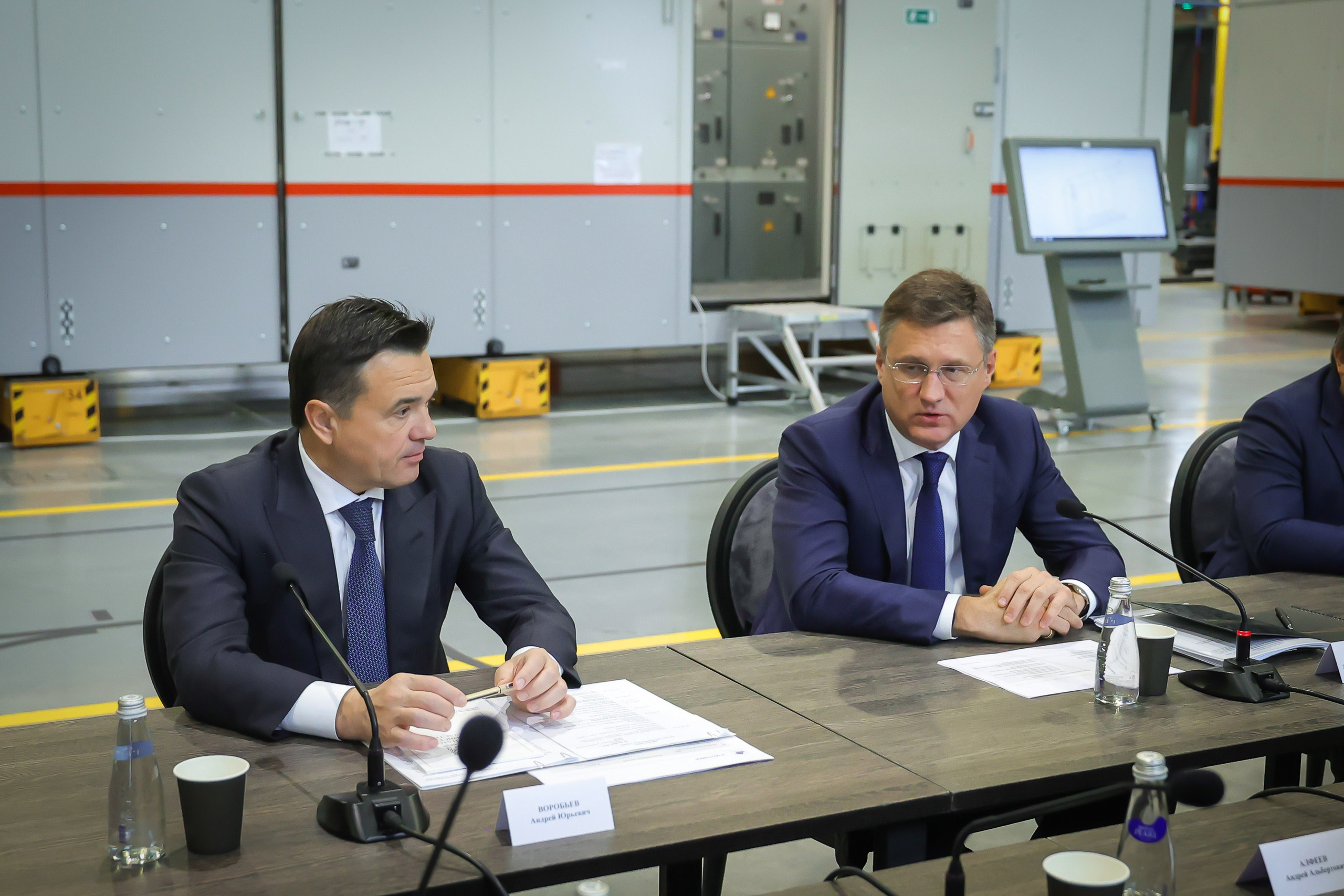 Андрей Воробьев и Александр Новак посетили производство «Ядро Фаб фотограф Константин Семенец