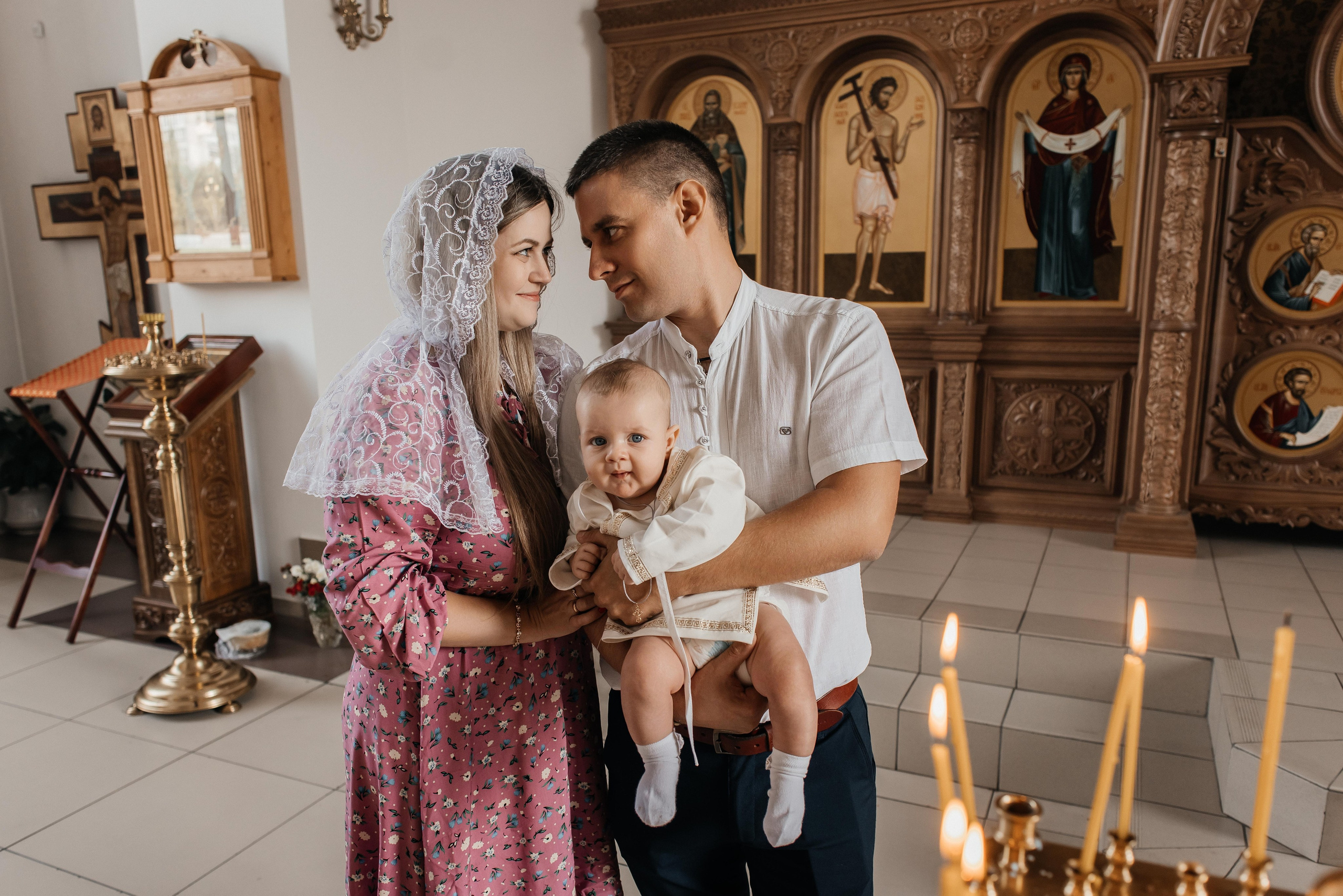 Крещение Ромы. Свадебный и семейный фотограф Яна Стражева. Волгоград, Москва