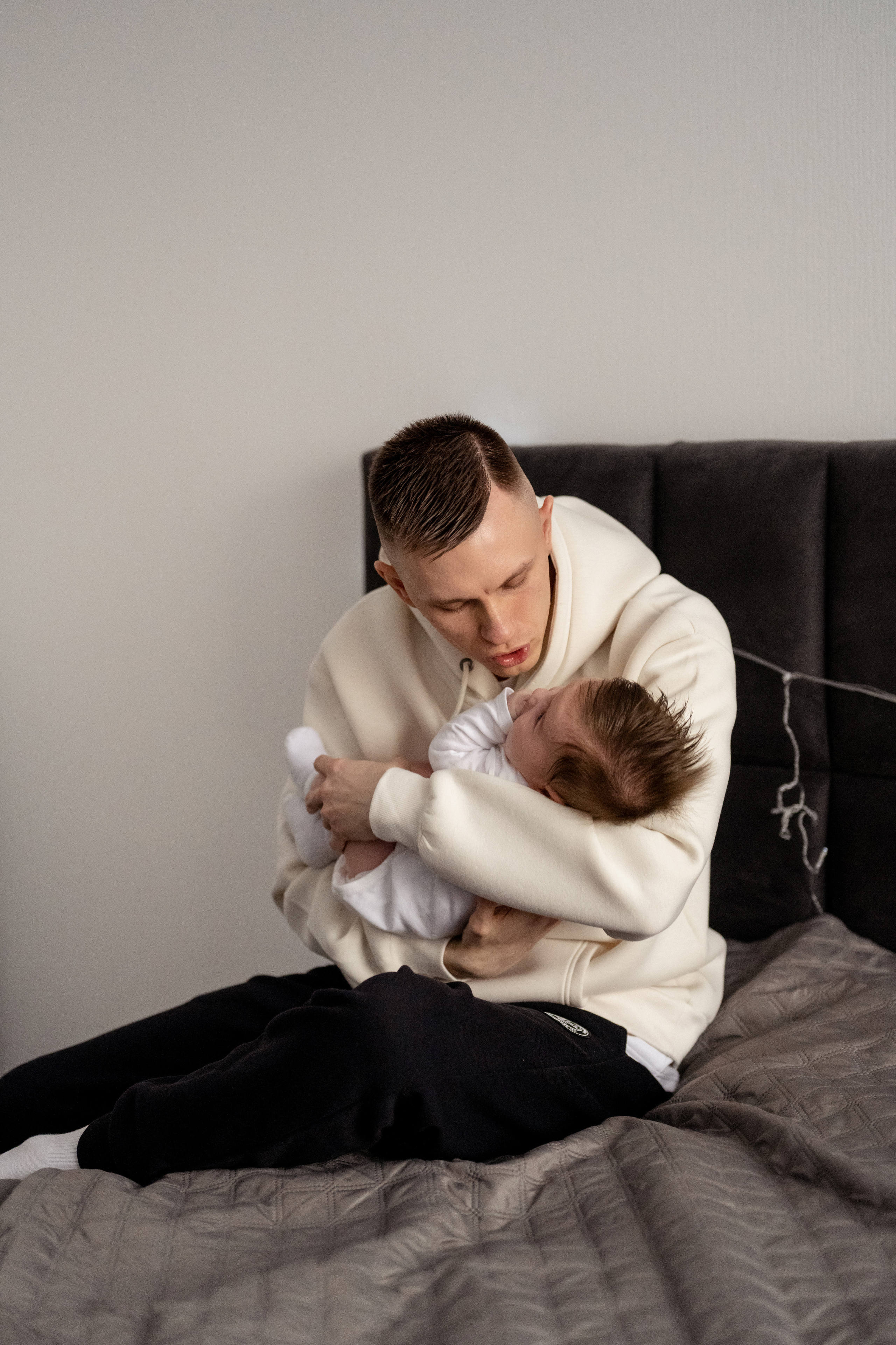 Домашняя фотосессия. Лера, Антон и Марк. Свадебный и семейный фотограф в СПб Валерия Фомичева